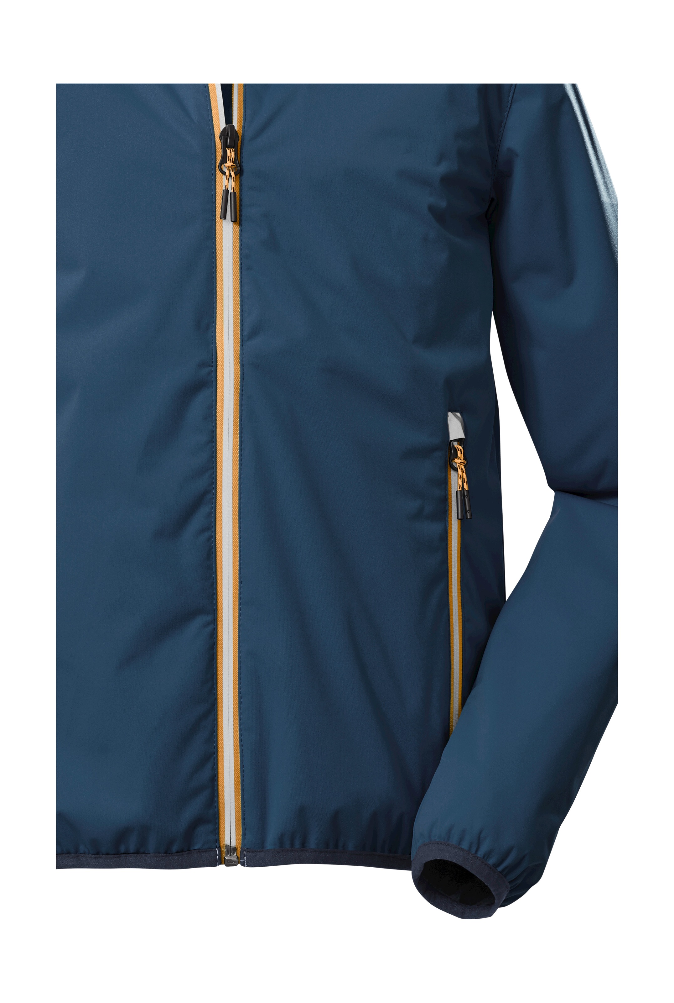 Killtec Outdoorjacke »KOS 230 BYS JCKT«, Packbare, 100% wasserdichte Jacke mit Kapuze und reflektierenden Elementen