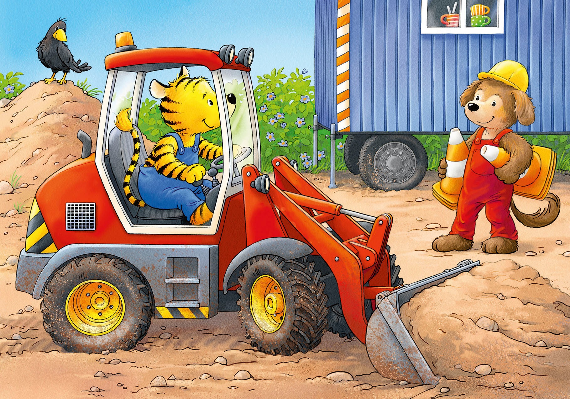 Ravensburger Puzzle »Tiere auf der Baustelle«, Made in Europe