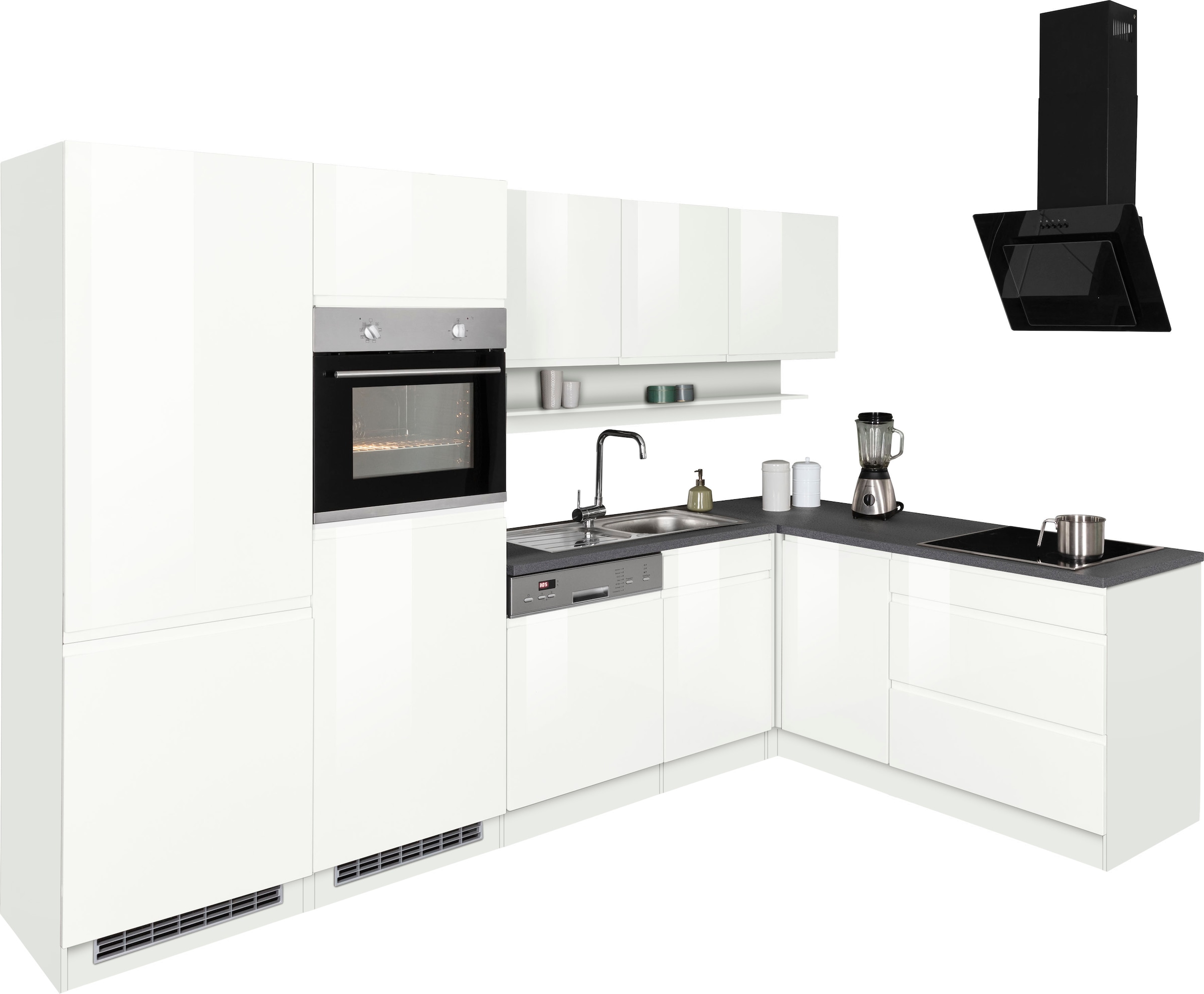KOCHSTATION Winkelküche »KS-Virginia« Stellbreite 290/180 cm, ohne E-Geräte günstig online kaufen