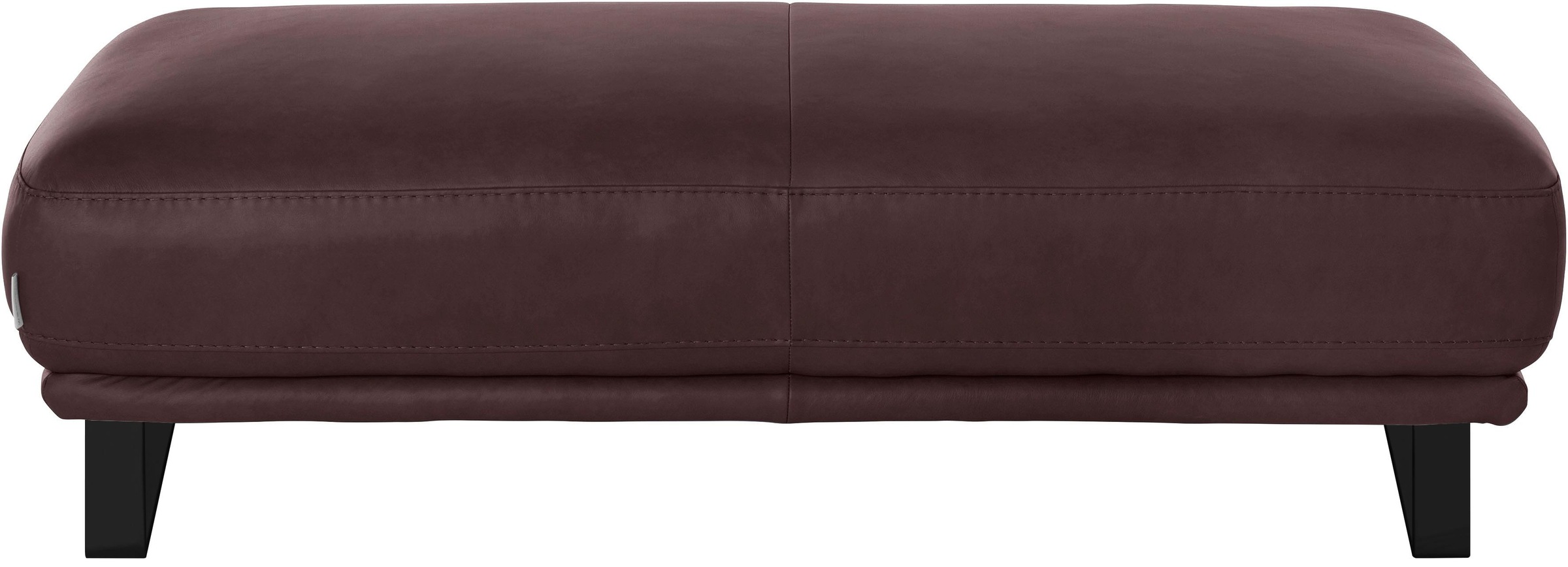 W.SCHILLIG Hocker »montanaa«, mit Metallkufen in Schwarz pulverbeschichtet, Breite 141 cm