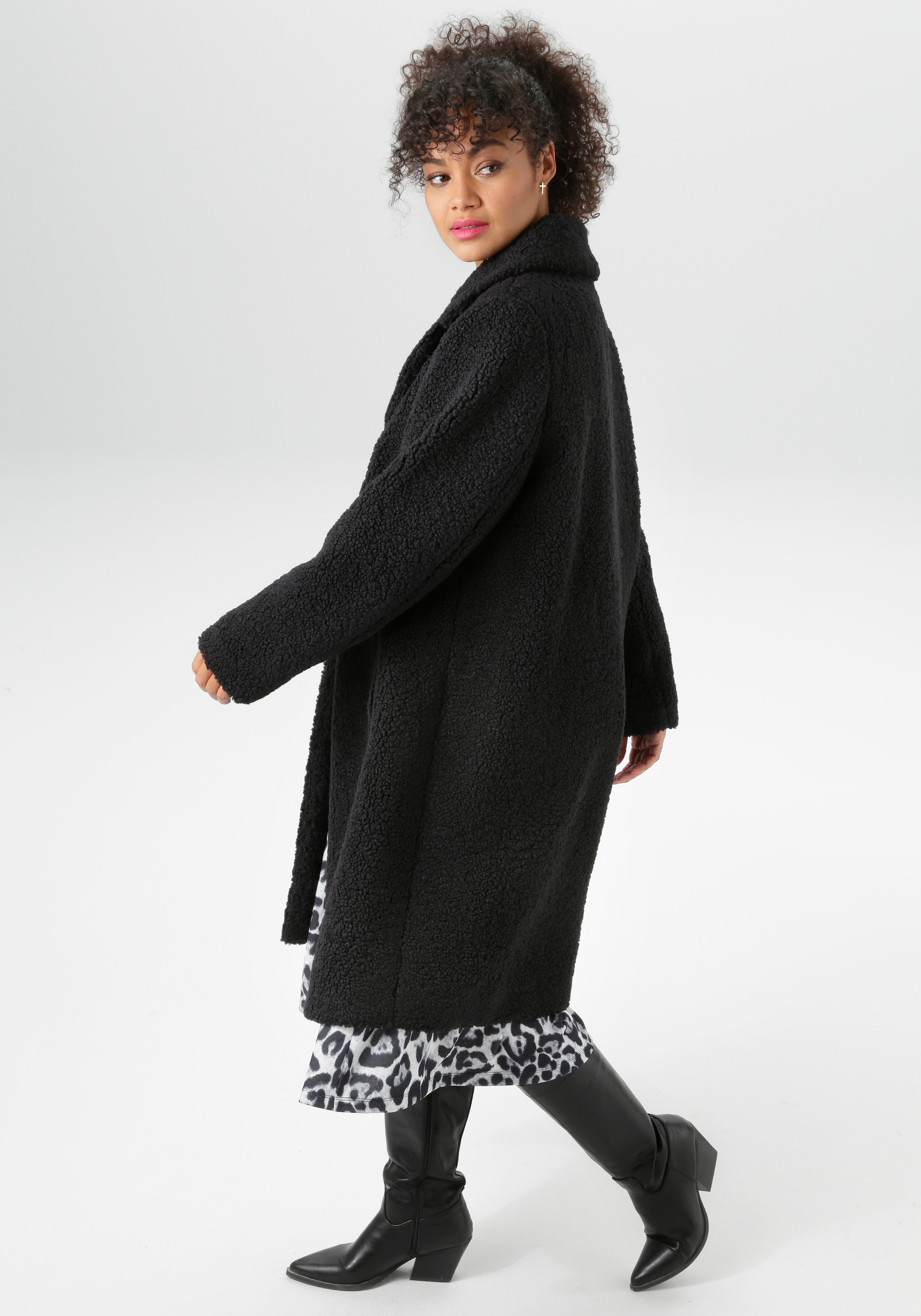 Aniston PLUS Fellimitatjacke, in Plüsch-Optik - NEUE KOLLEKTION