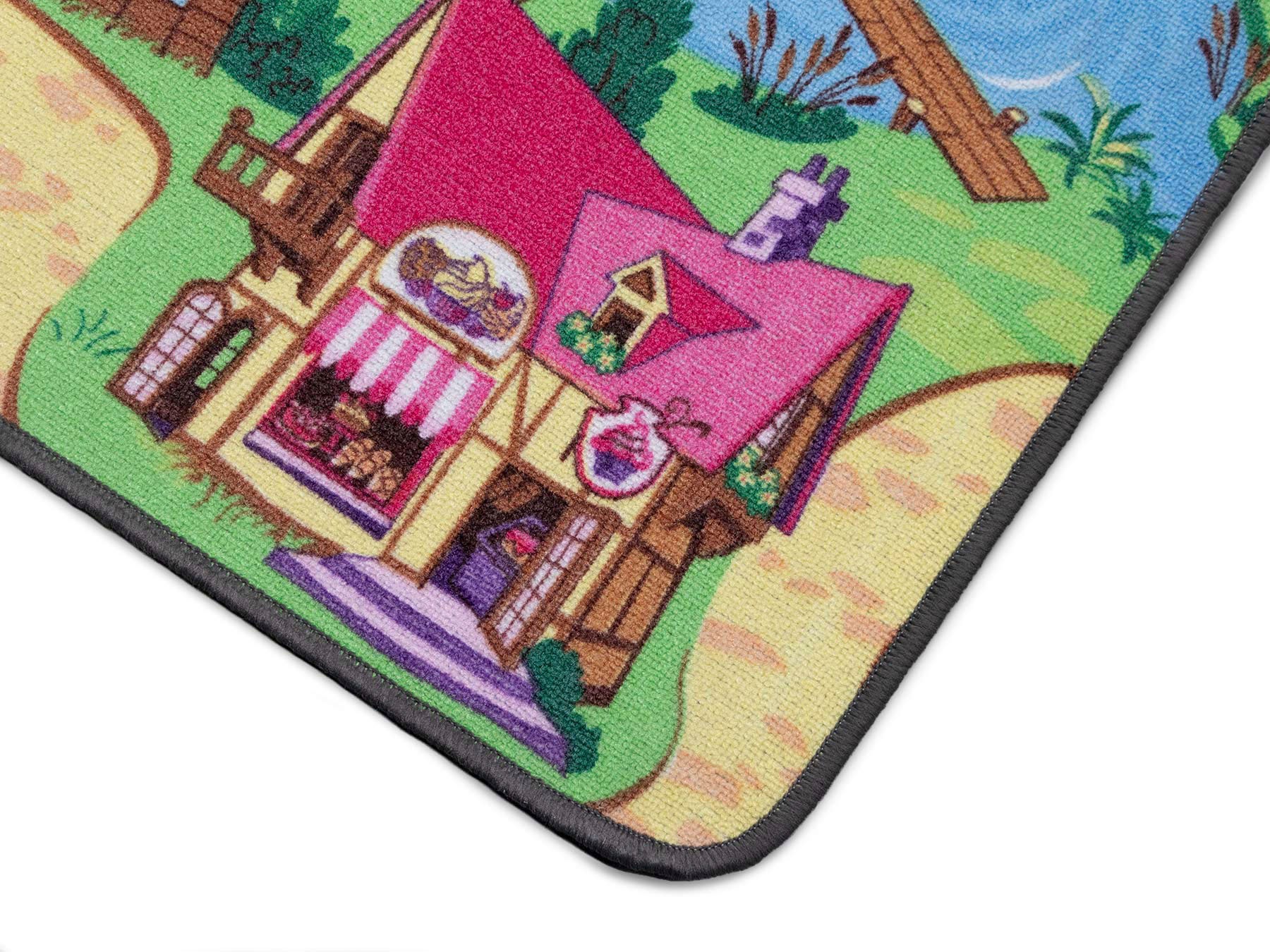 Primaflor-Ideen in Textil Kinderteppich »Spielteppich CANDY TOWN«, rechteckig, 6,5 mm Höhe, Kurzflor, Straßen-Spiel-Teppich, Kinderzimmer