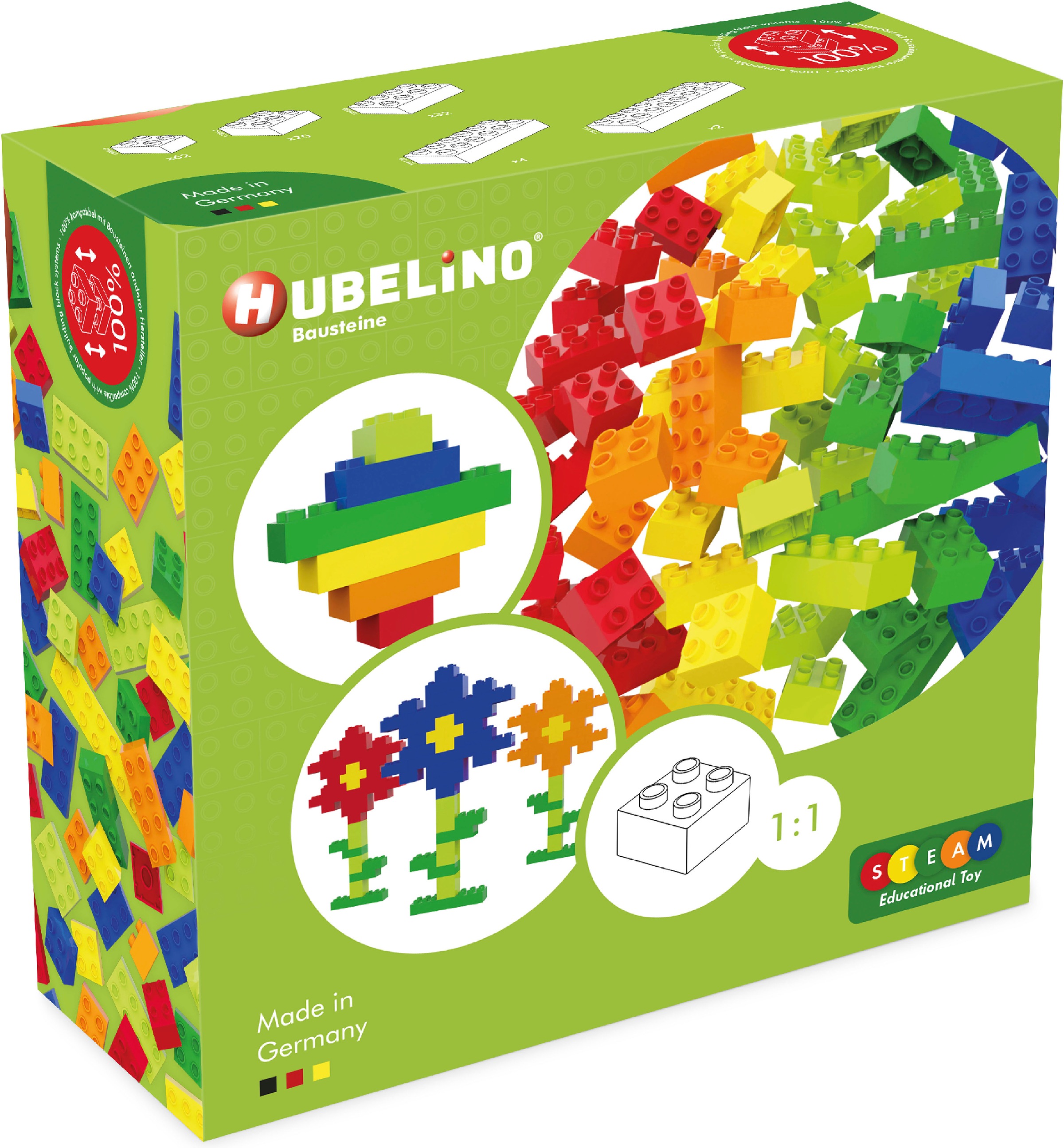HUBELINO Spielbausteine »Hubelino Bausteine Set, bunt«, Made in Germany