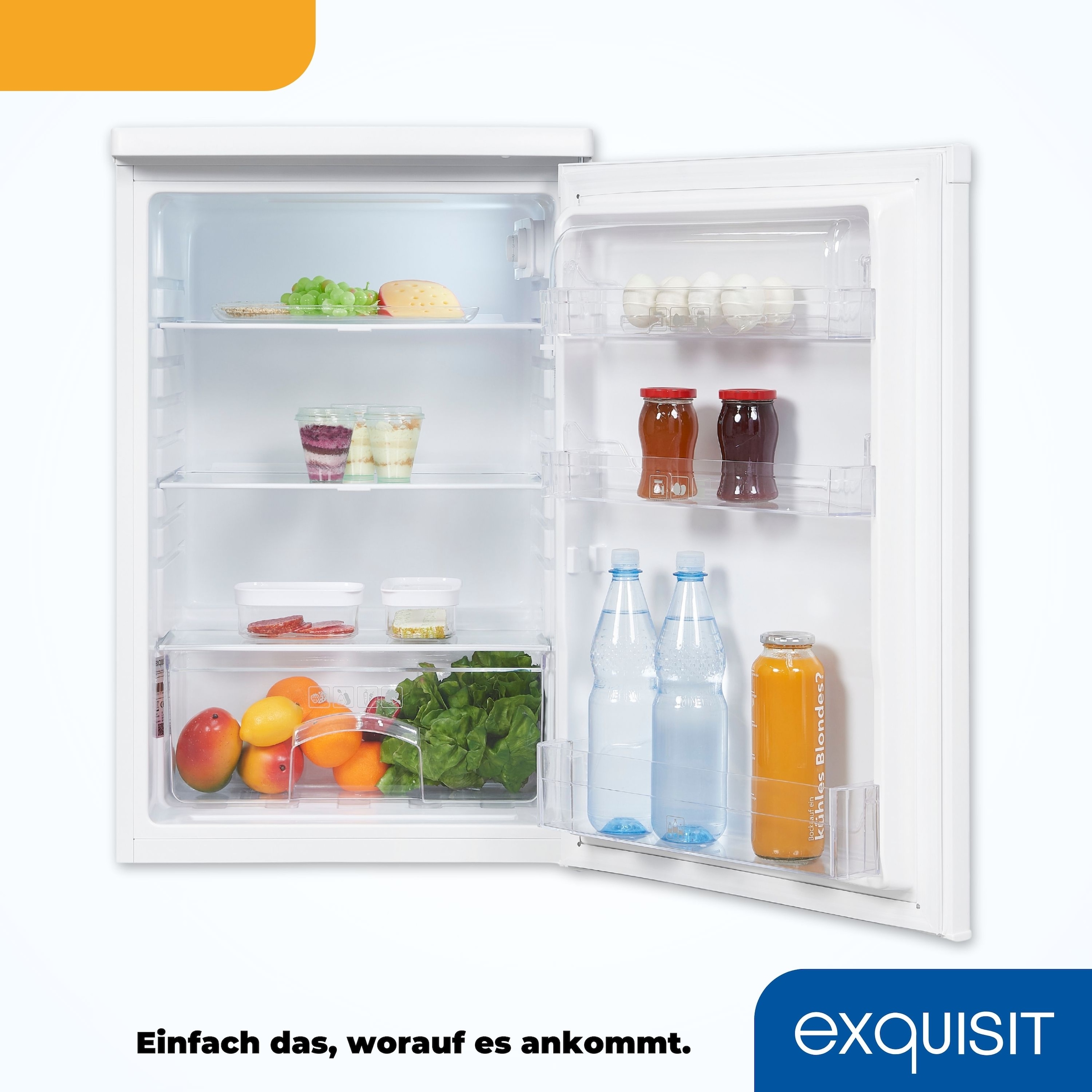 exquisit Kühlschrank »KS16-V-040E weiss«, 127 L Volumen