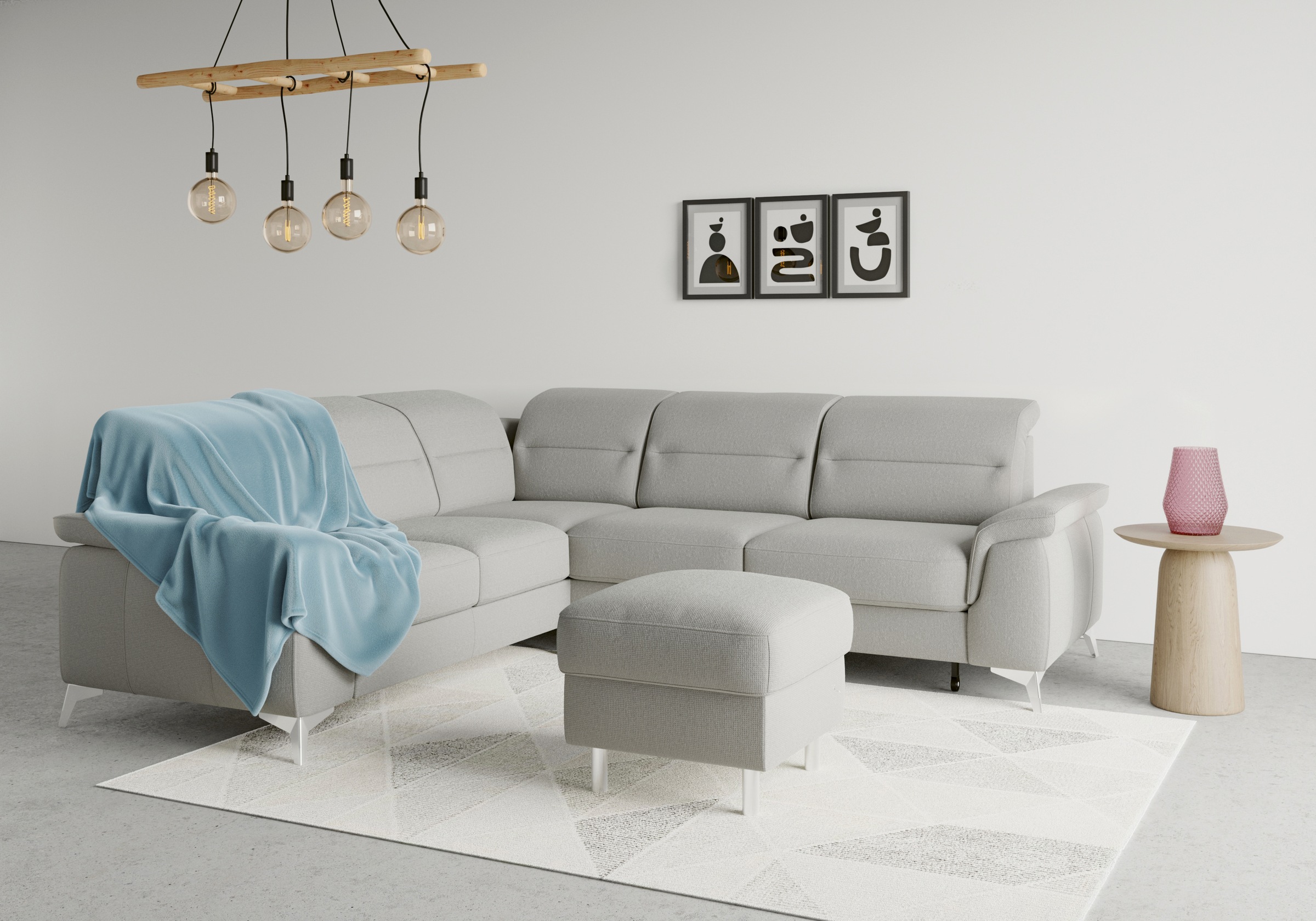sit&more Ecksofa »Sinatra L-Form«, optional mit Kopfteilverstellung und Arm günstig online kaufen