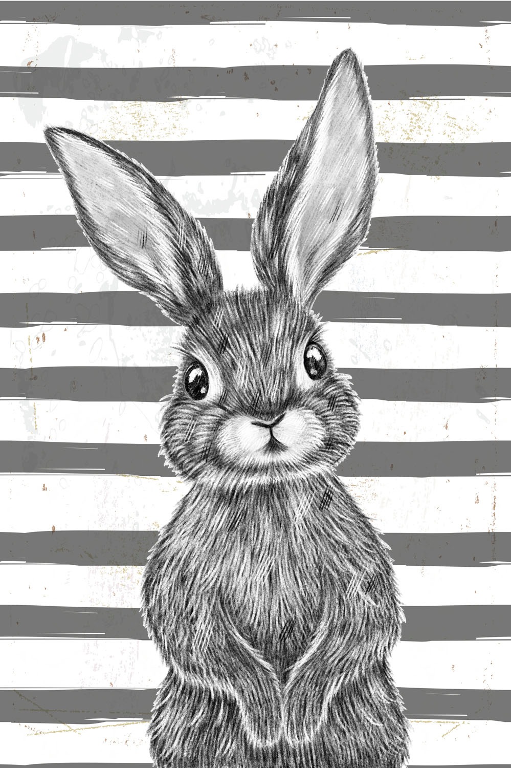 queence Metallbild »Gafa«, Hase, (1 St.), Stahlschild, Blechschild, Hase, niedlich, Wanddeko