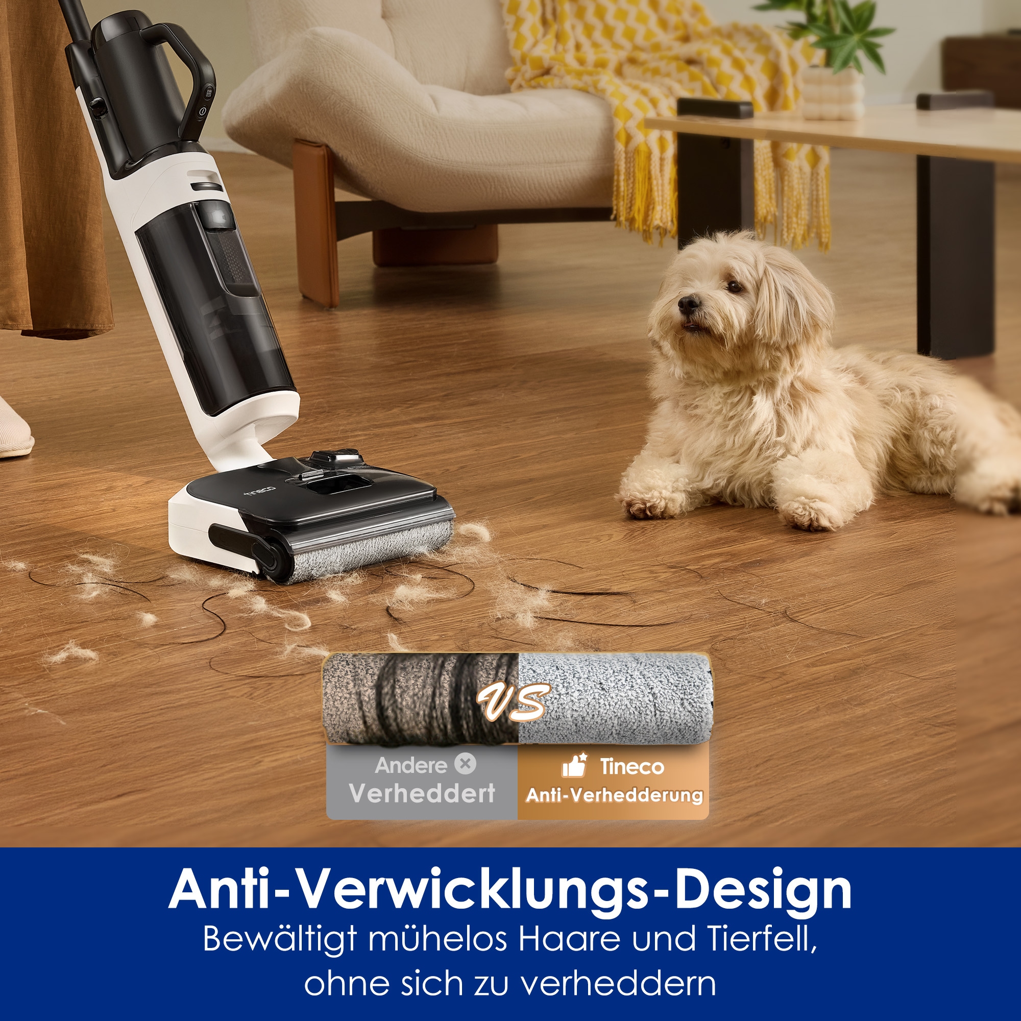 Tineco Nass-Trocken-Sauger »FLOOR ONE Switch i5 Stretch« Nass-Trocken-Sauger mit optionalem Handstaubsauger (inkl. Aufsätze)
