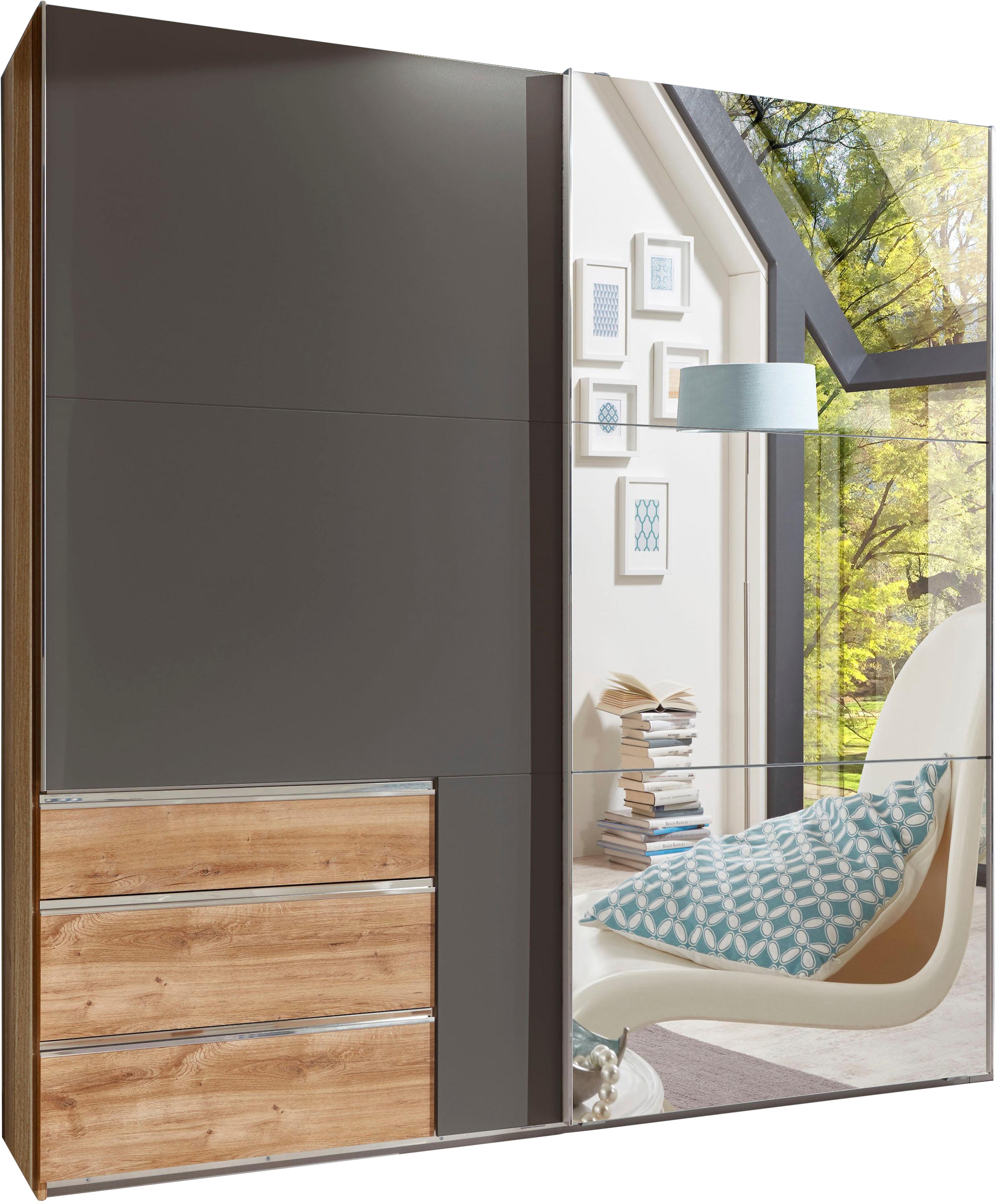 Wimex Schwebetürenschrank »Level by fresh to go«, jeweils mit einer Spiegeltür