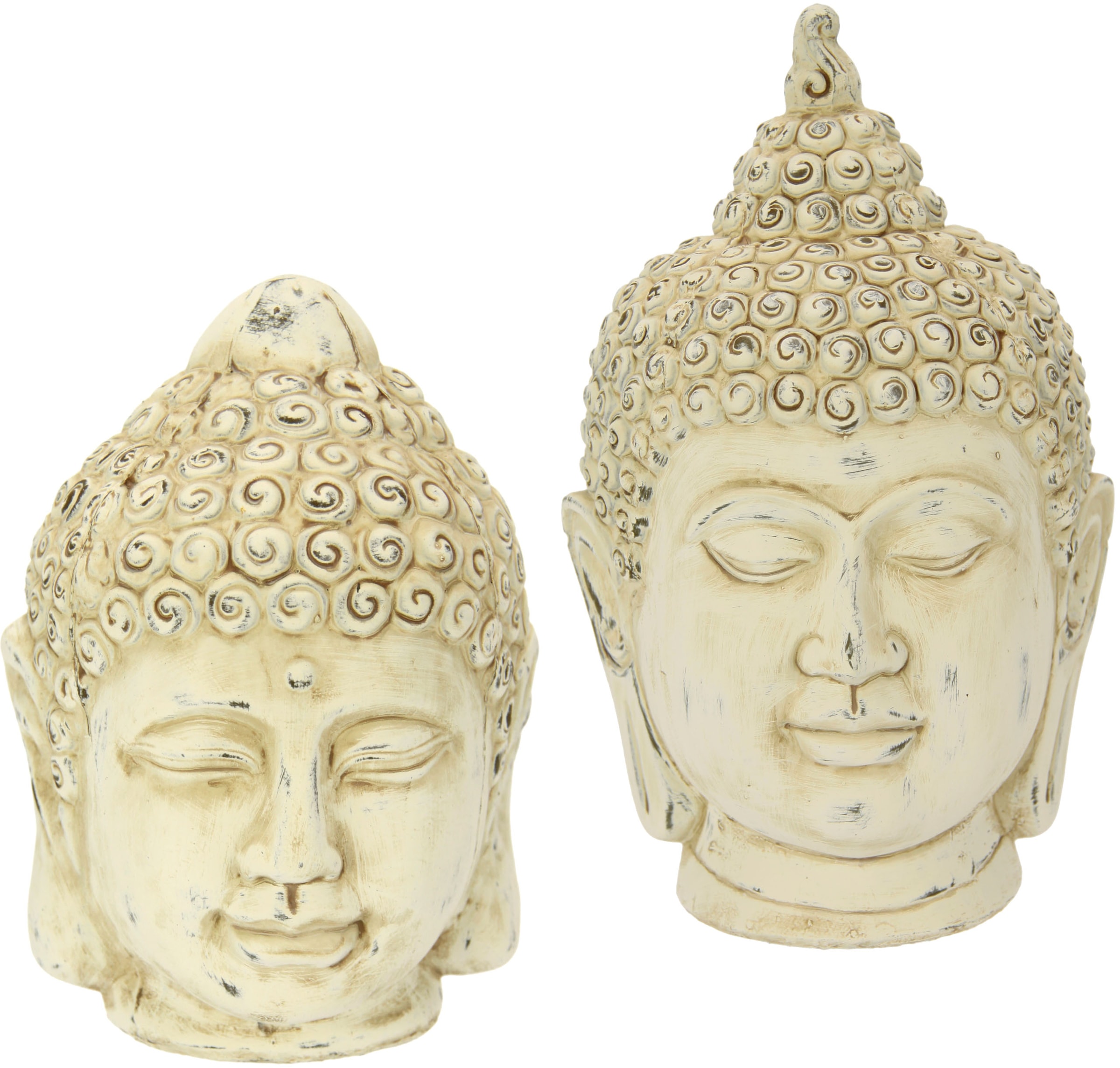 Set auf 2er Dekofigur Rechnung kaufen I.GE.A. »Buddha-Kopf«,