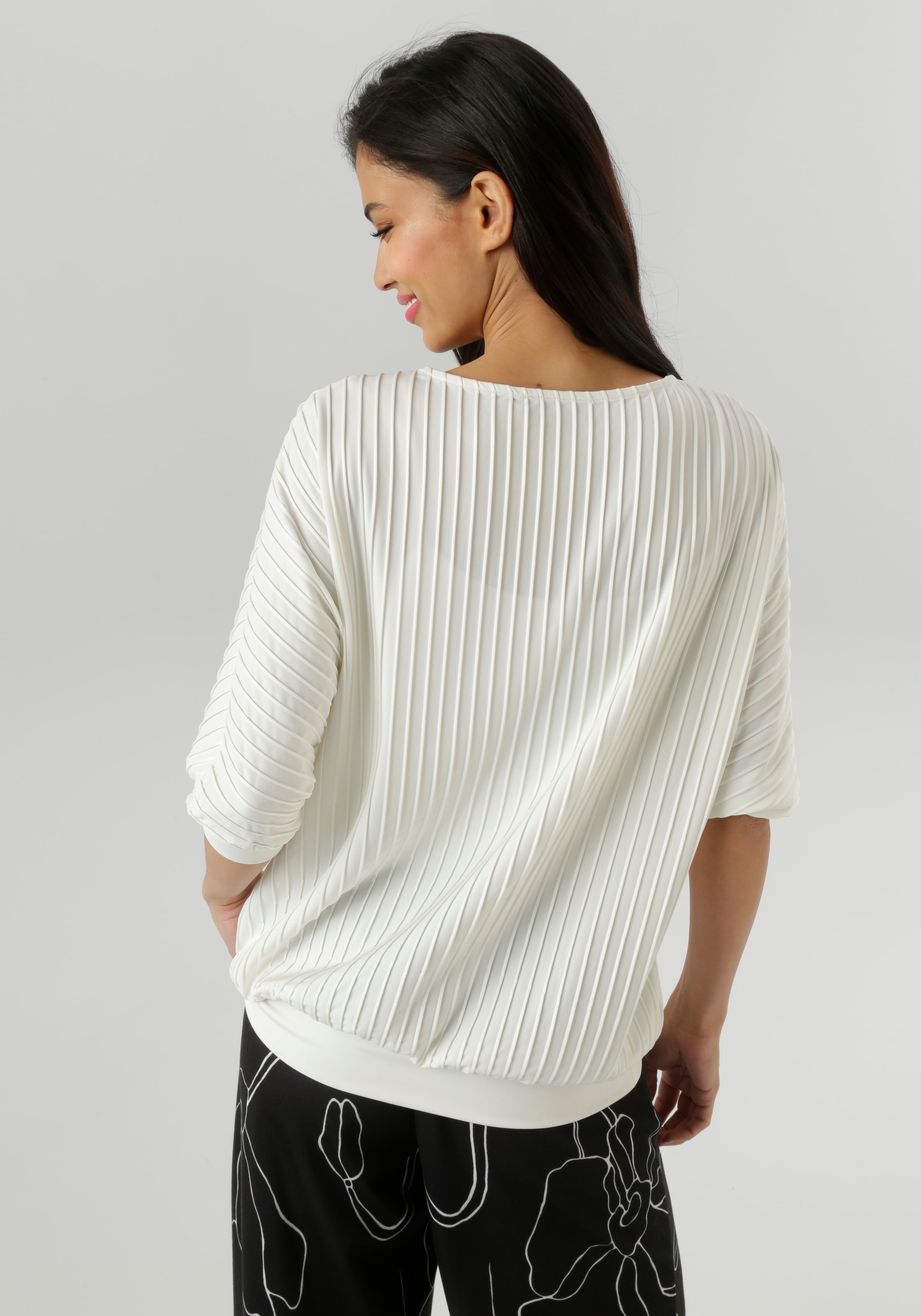 Aniston SELECTED Fledermausshirt mit moderner Oberflächenstruktur - NEUE KOLLEKTION