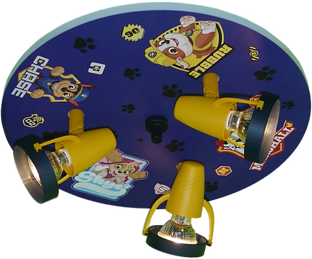 niermann Deckenleuchte »Paw Patrol«, 3 flammig, Leuchtmittel GU10 | ohne Leuchtmittel, Strahler Paw Patrol - Pawsitive Pups