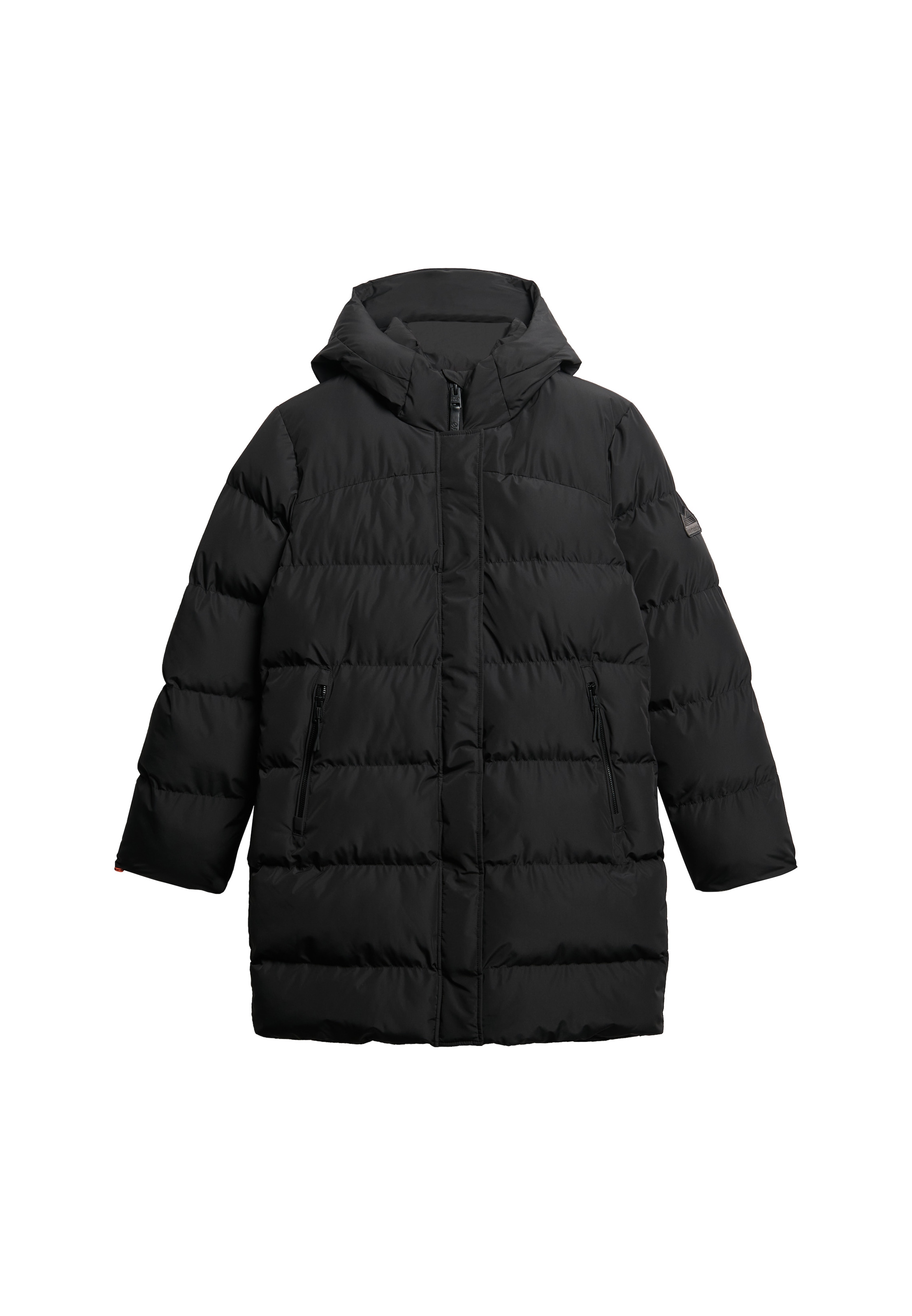 Superdry Steppjacke »HOODED SPORTS PUFFER MID JKT«, mit Kapuze