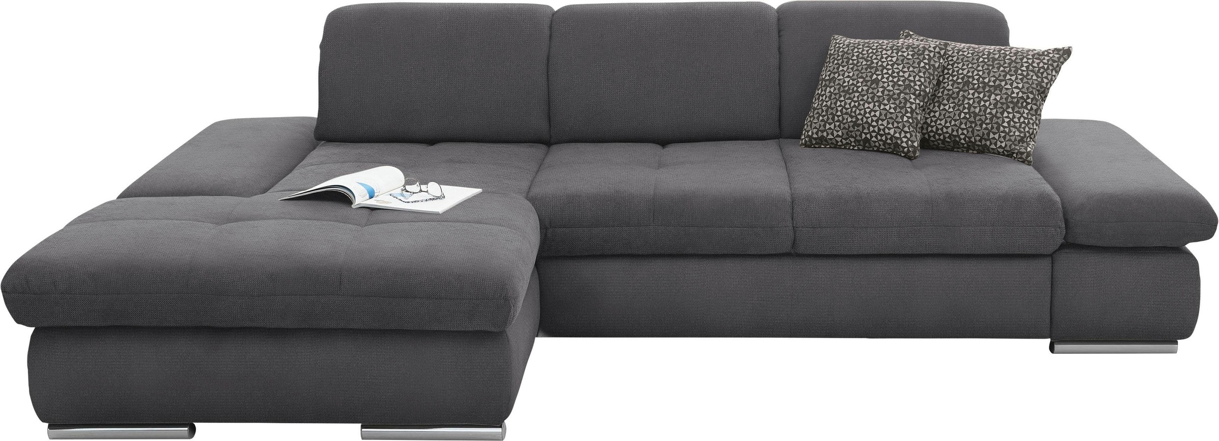 set one by Musterring Ecksofa »SO4100 V«, mit verstellbaren Kopfteilen, wah günstig online kaufen
