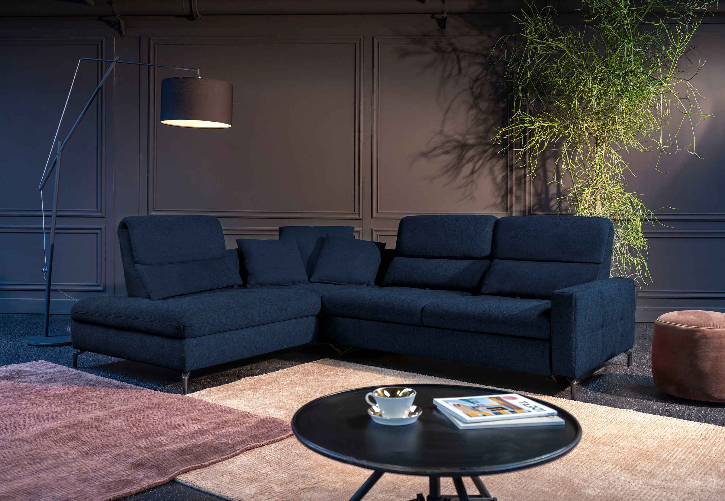 alina Ecksofa »Louis« Breite 260 cm, Rückenlehnenverstellung, wahlweise mit günstig online kaufen