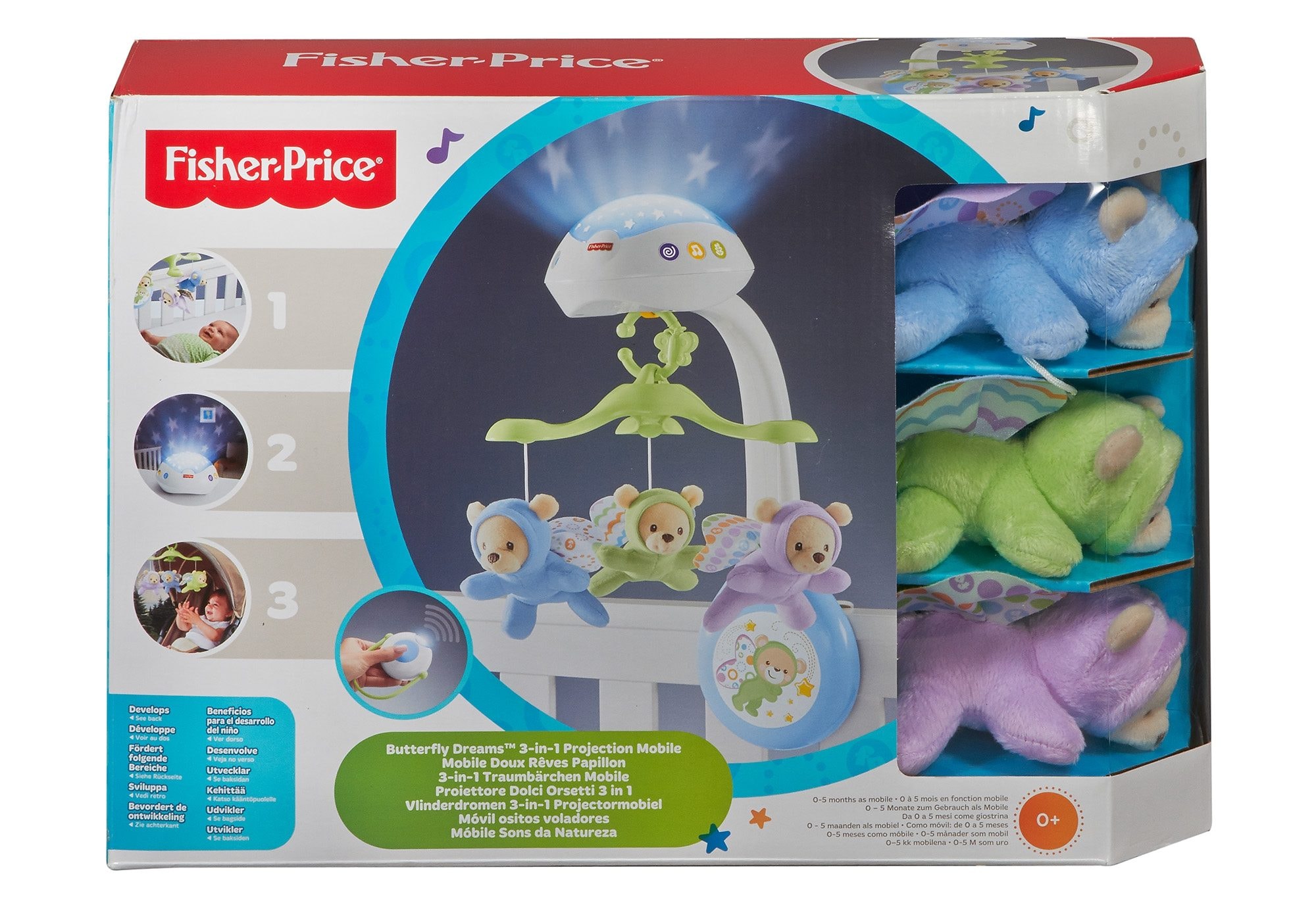 Fisher-Price® Mobile »3in1 Traumbärchen Mobile« mit Sternen-Projektion an die Zimmerdecke