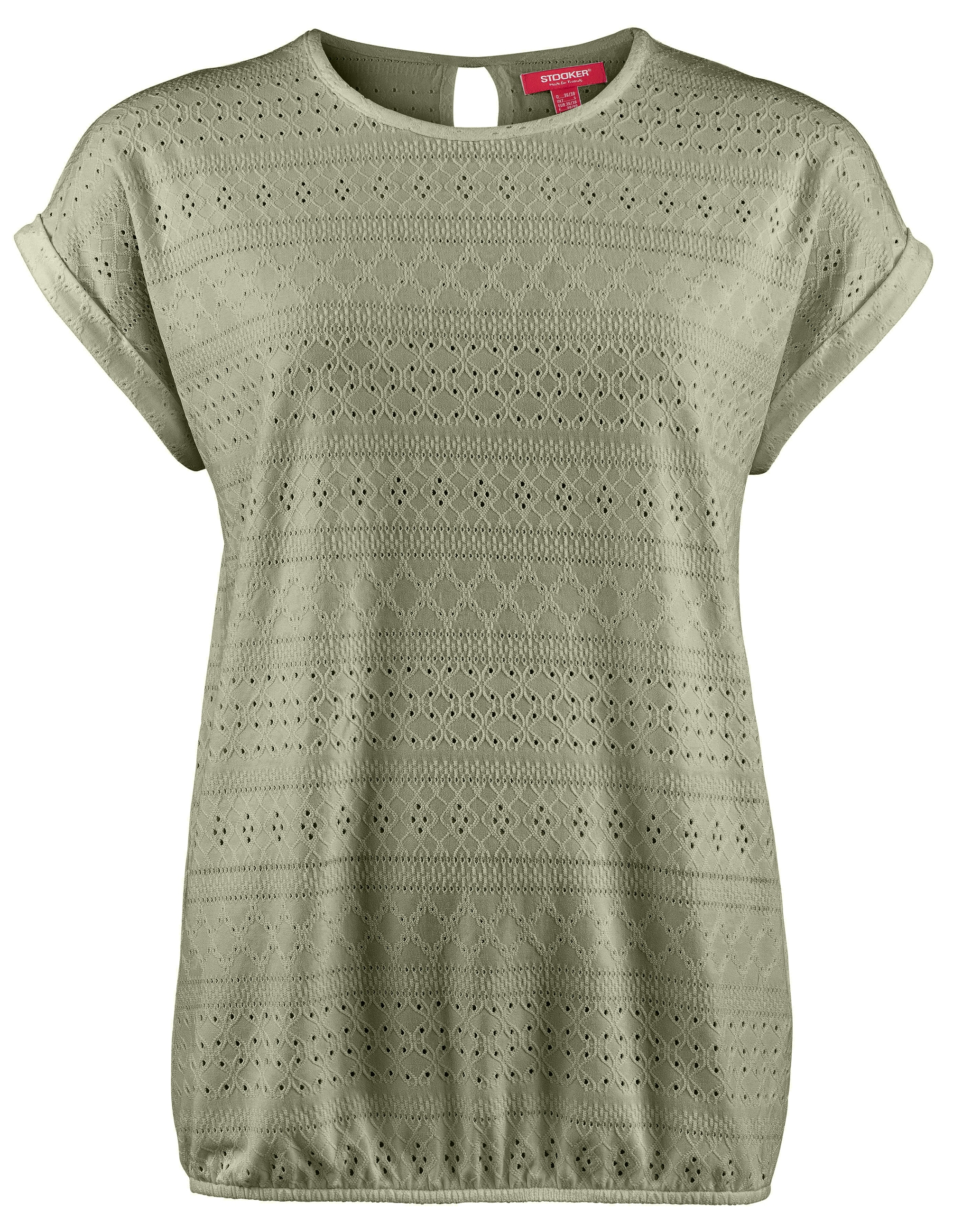 STOOKER WOMEN Kurzarmshirt »STCLEA T-Shirt« Regular Fit T-Shirt mit dezentem Ausbrenner für Damen