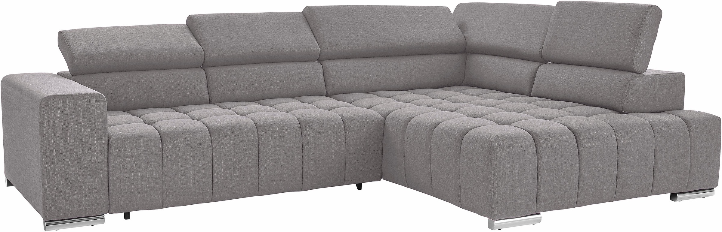 exxpo - sofa fashion Ecksofa »Elias, aktuelle Kreuzsteppung im Sitz, bequem günstig online kaufen