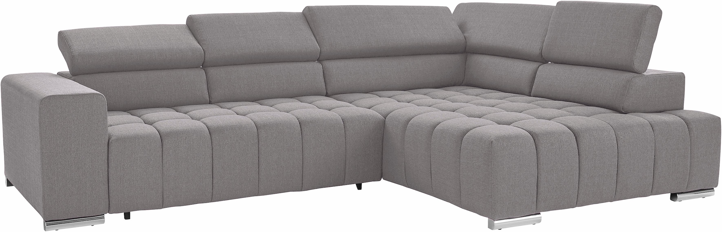 exxpo - sofa fashion Ecksofa "Elias, aktuelle Kreuzsteppung im Sitz, bequem günstig online kaufen