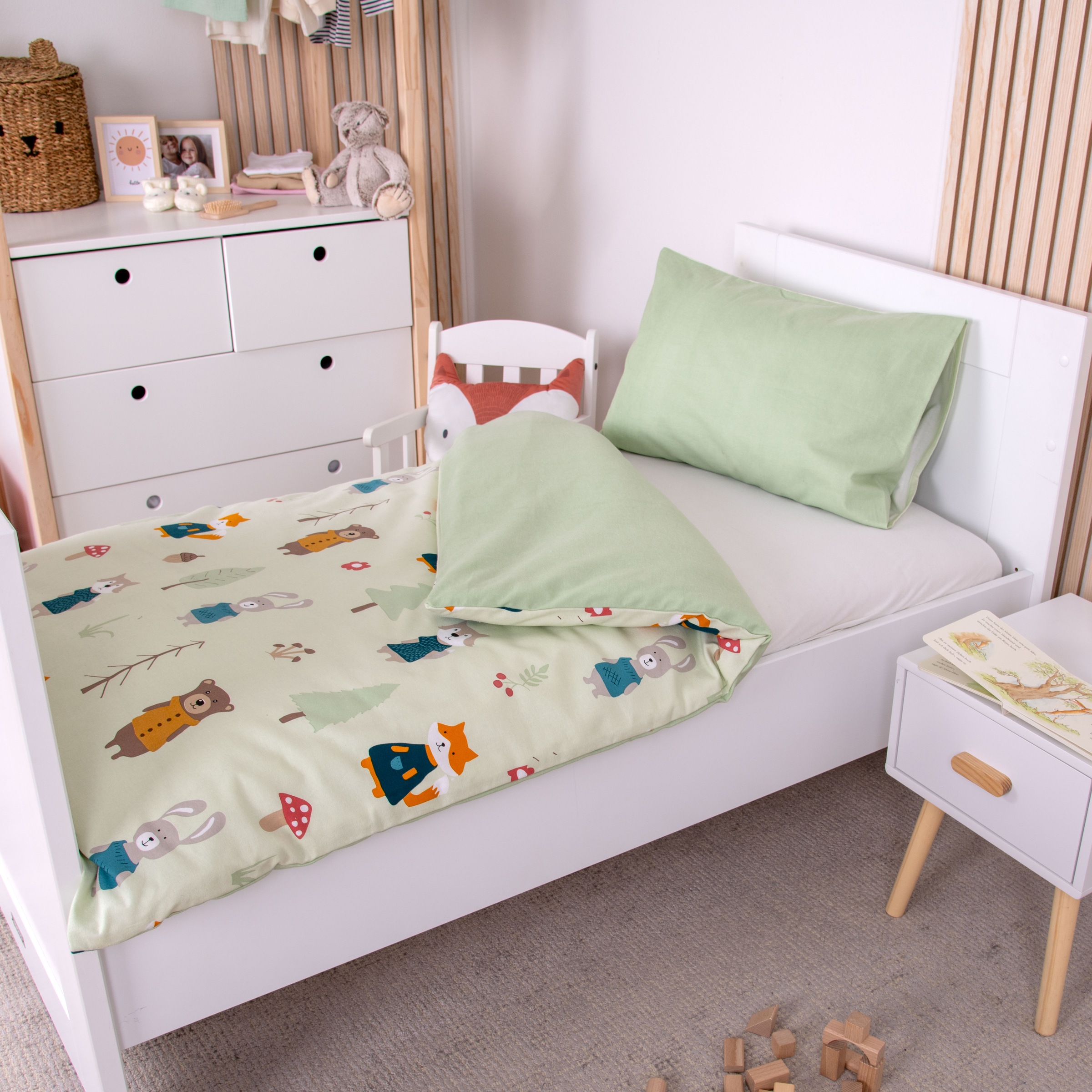 Baby Best Wendebettwäsche »babybest Waldtiere« 2 Stk. tlg. besonders kusche günstig online kaufen