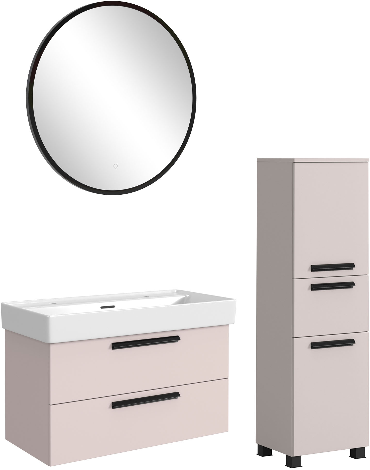 welltime Badmöbel-Set »SALVADA, 3tlg-Set, gedämpfte Scharniere, Softclose, günstig online kaufen