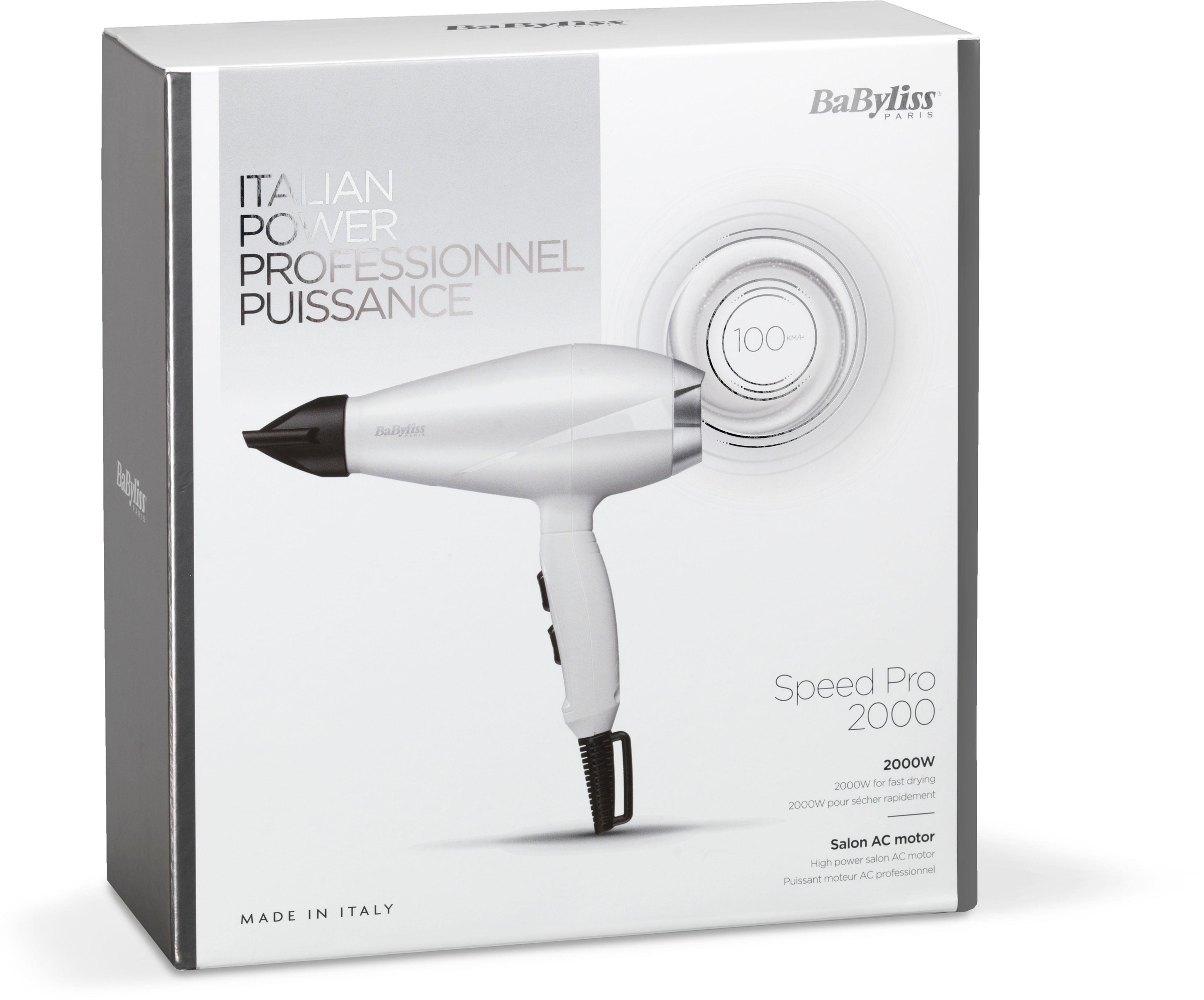 BaByliss Ionic-Haartrockner »6704WE Power Pro«, 2000 W, 1 Aufsätze, AC Haartrockner