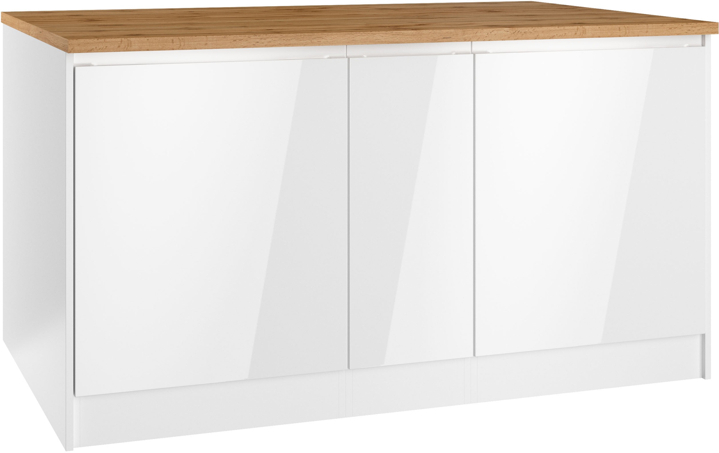 HELD MÖBEL Kücheninsel »Virginia«, Breite 153 cm, MDF-Fronten, Flaschenregal