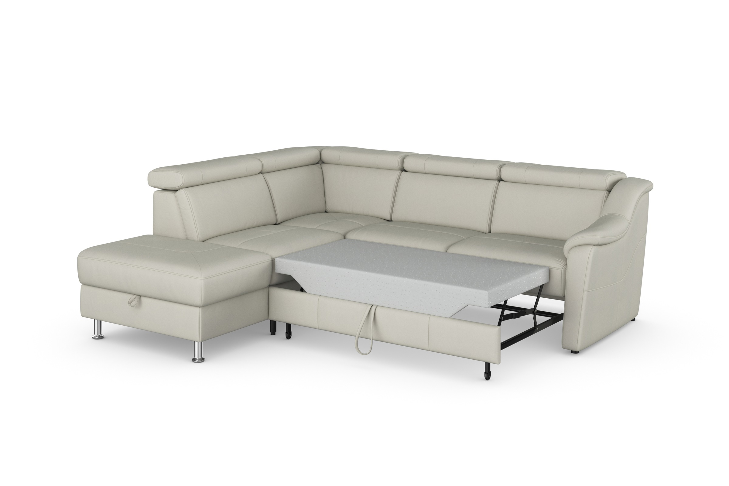 sit&more Ecksofa »Freetown L-Form«, inklusive Kopfteilverstellung und komfortablem Federkern