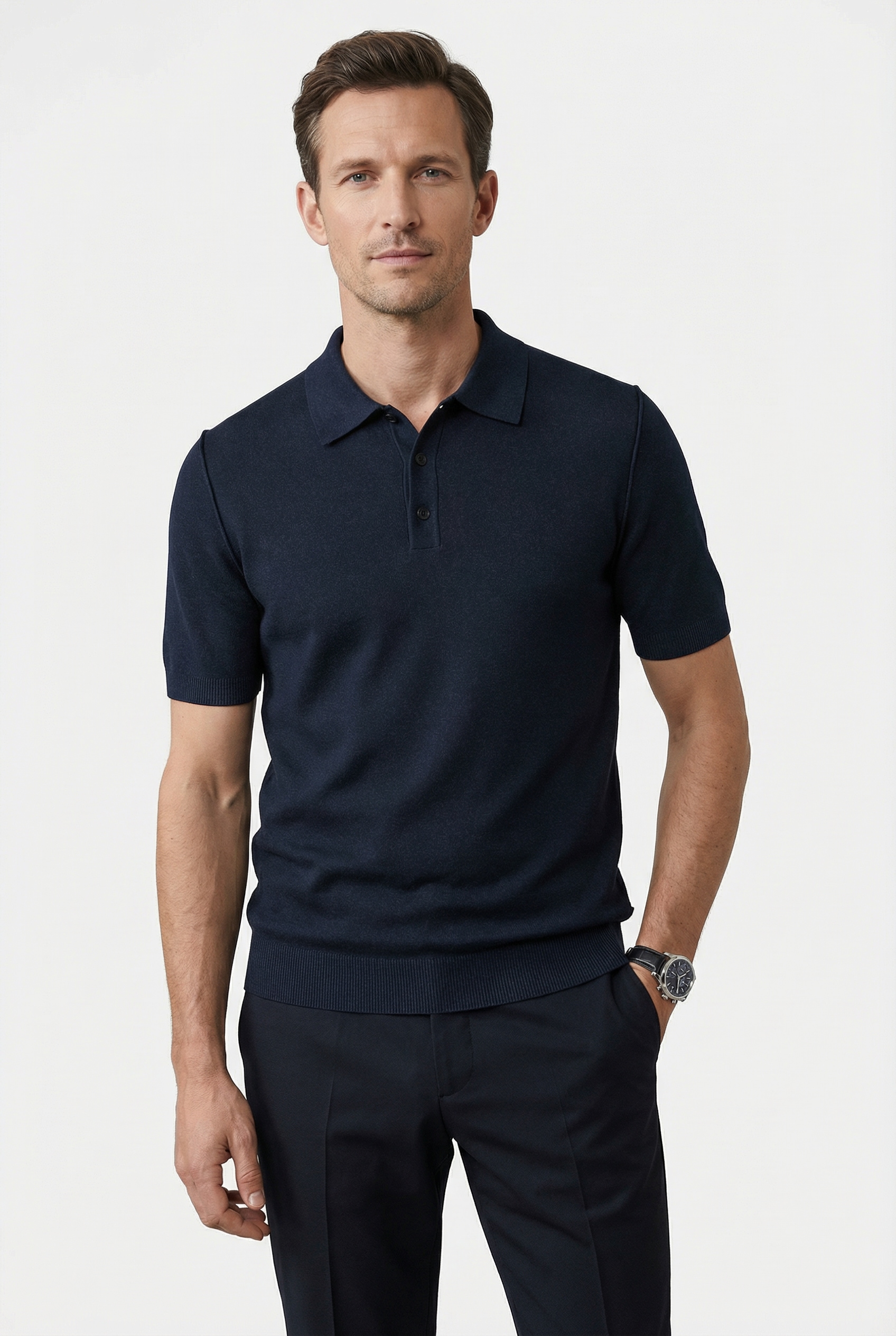 OLYMP Poloshirt »Strick Casual« mit Knopfleiste, regular fit