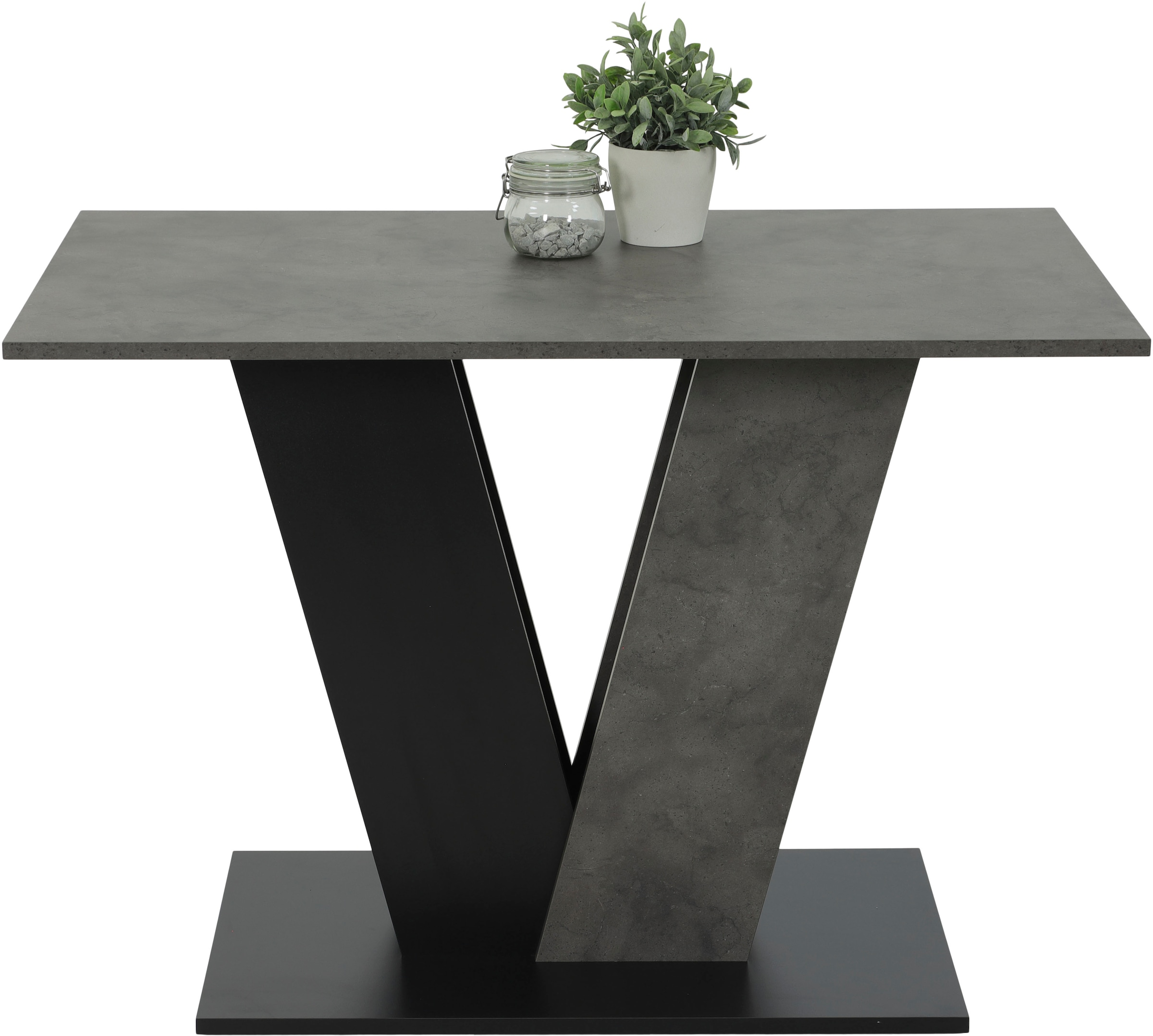 HELA Esstisch »JUDITH mit ABS-Kante« 1 Stk. tlg. Melamin, Säulentisch, V-Fo günstig online kaufen