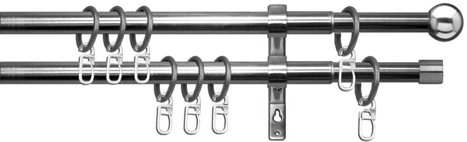 OTTO home Gardinenstange »Bari« Ø 19 mm 2 läufig-läufig ausziehbar stufenlo günstig online kaufen