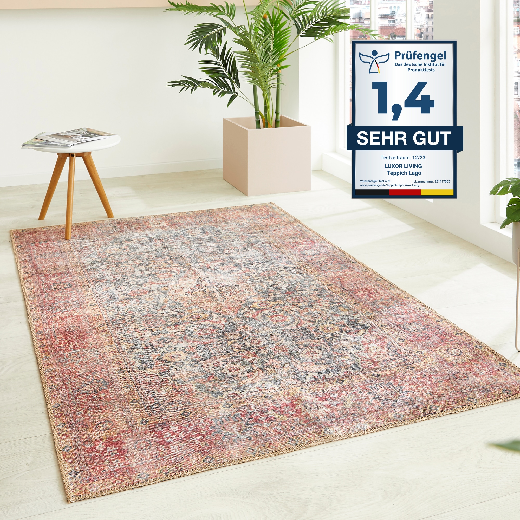 LUXOR living Teppich »Lago«, rechteckig, 6 mm Höhe, faltbarer Teppich, mode günstig online kaufen