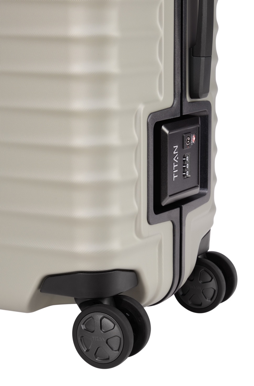 TITAN® Hartschalen-Trolley »LITRON Frame, verschiedene Größen und Farben, Safeplus-Verschluss«, 4 Rollen, Hartschalen-Koffer Made in Germany mit 10 Jahren Herstellergarantie