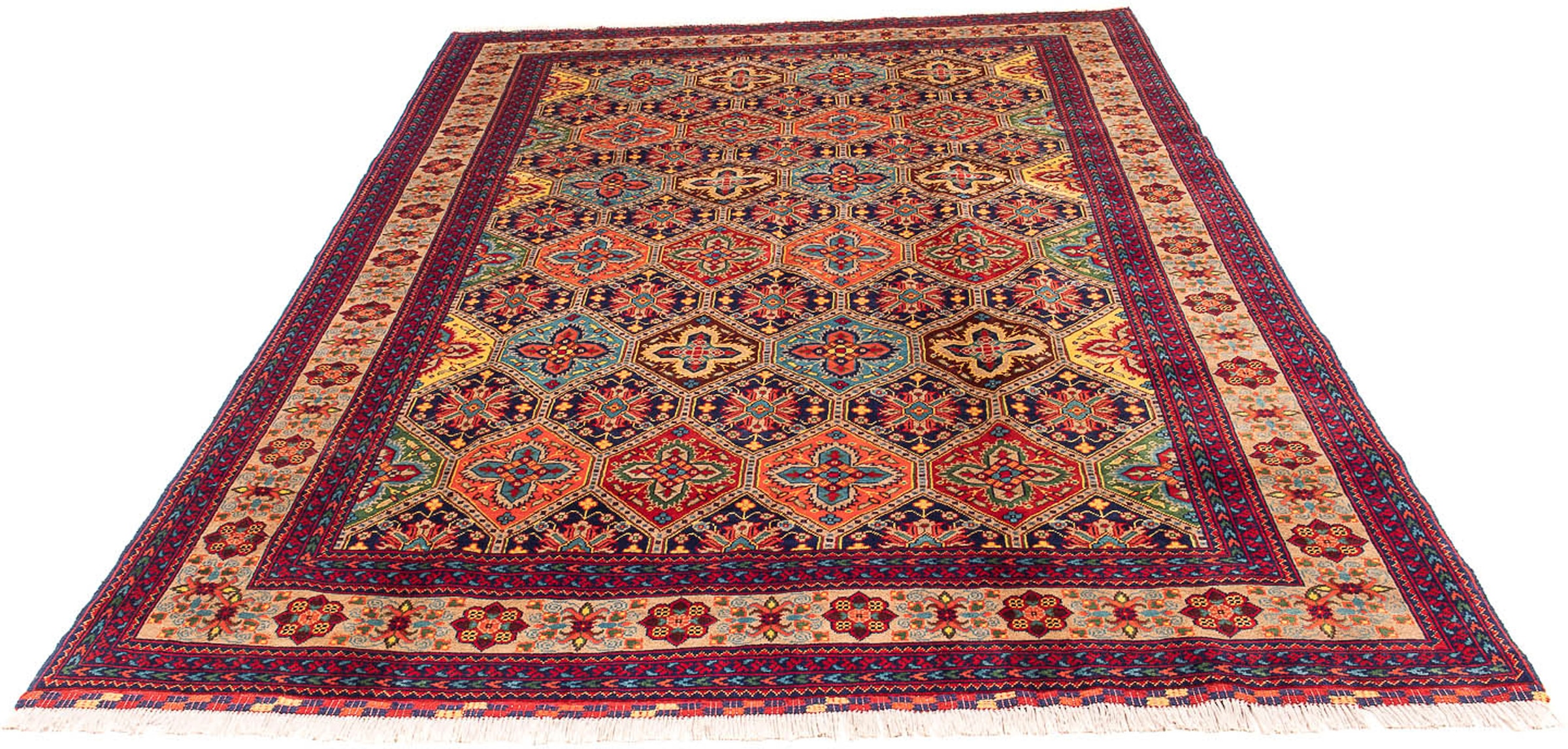 morgenland Orientteppich »Afghan - 299 x 192 cm - mehrfarbig«, rechteckig, günstig online kaufen