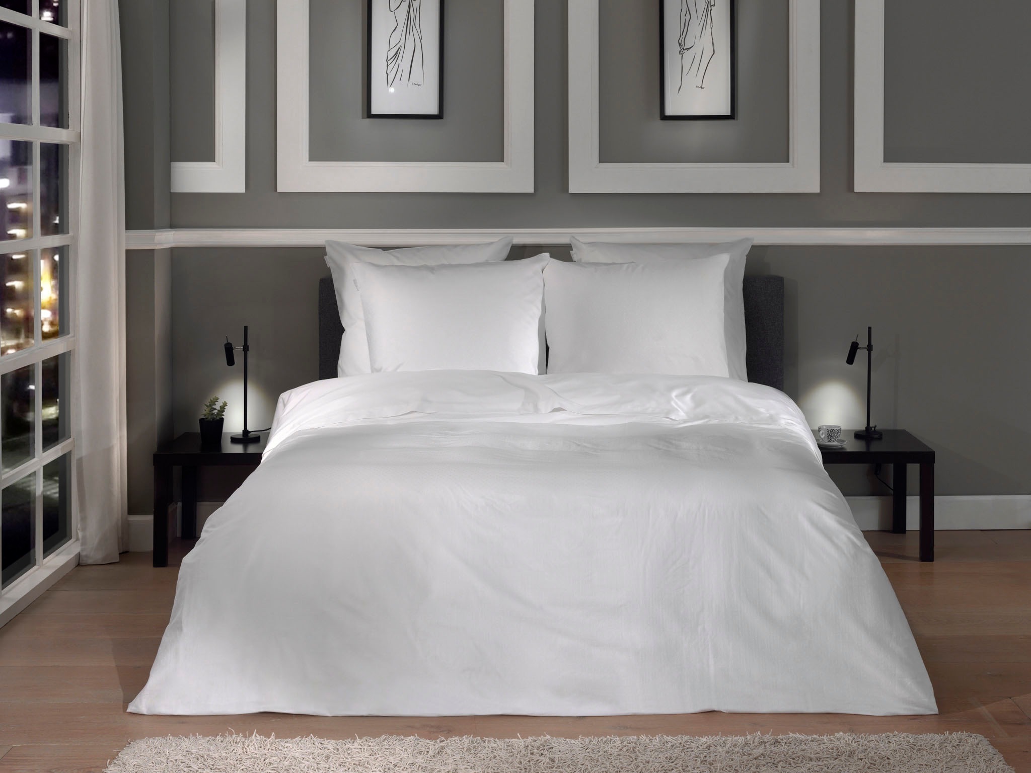 Heckett & Lane Bettwäsche »Punto« 2 Stk. tlg. gepunktet, 100% Baumwolle ab günstig online kaufen