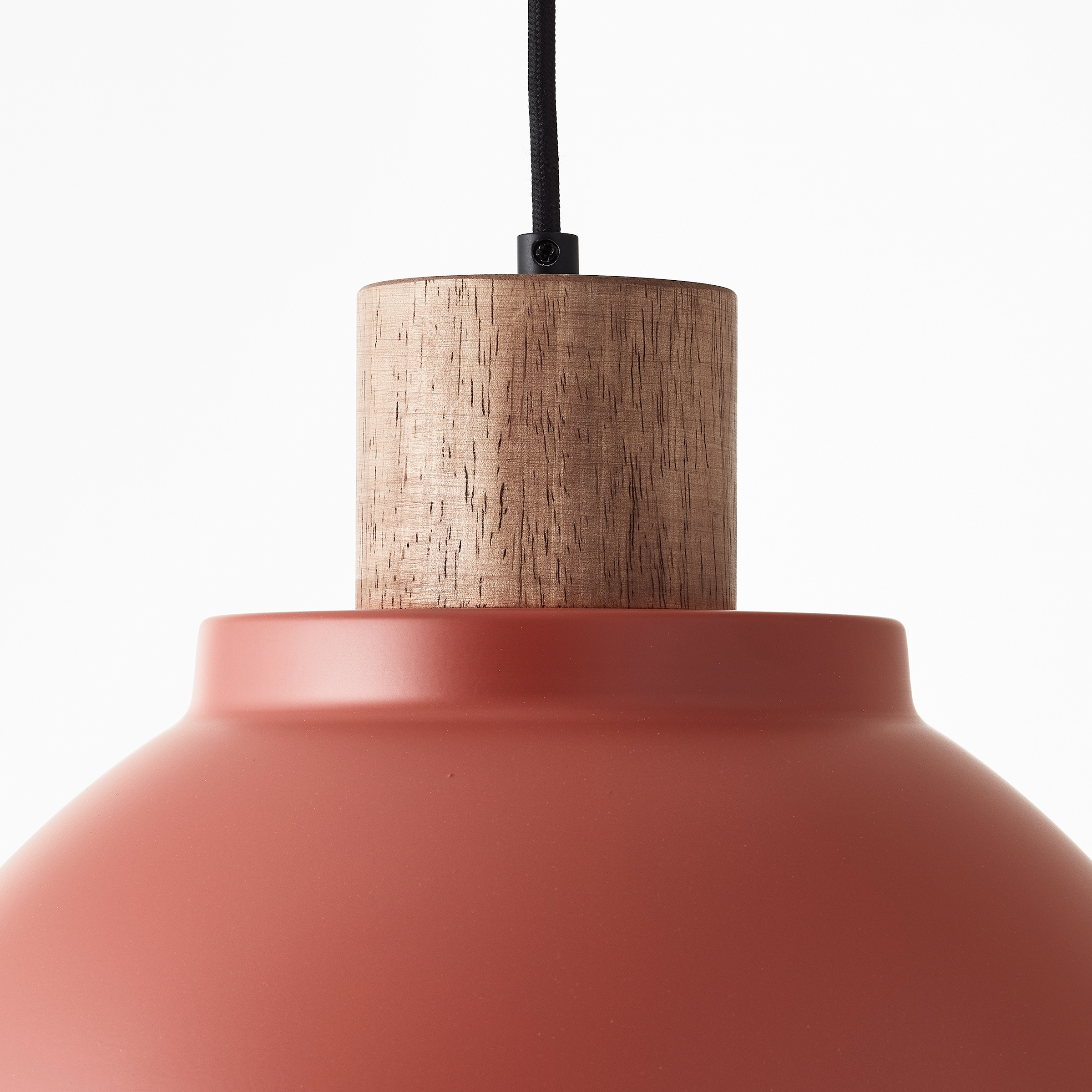 Brilliant Pendelleuchte »Erena«, 1 flammig, Leuchtmittel E27 | ohne Leuchtmittel, Höhe 120 cm, Ø 38 cm, E27, kürzbar, Metall/Holz