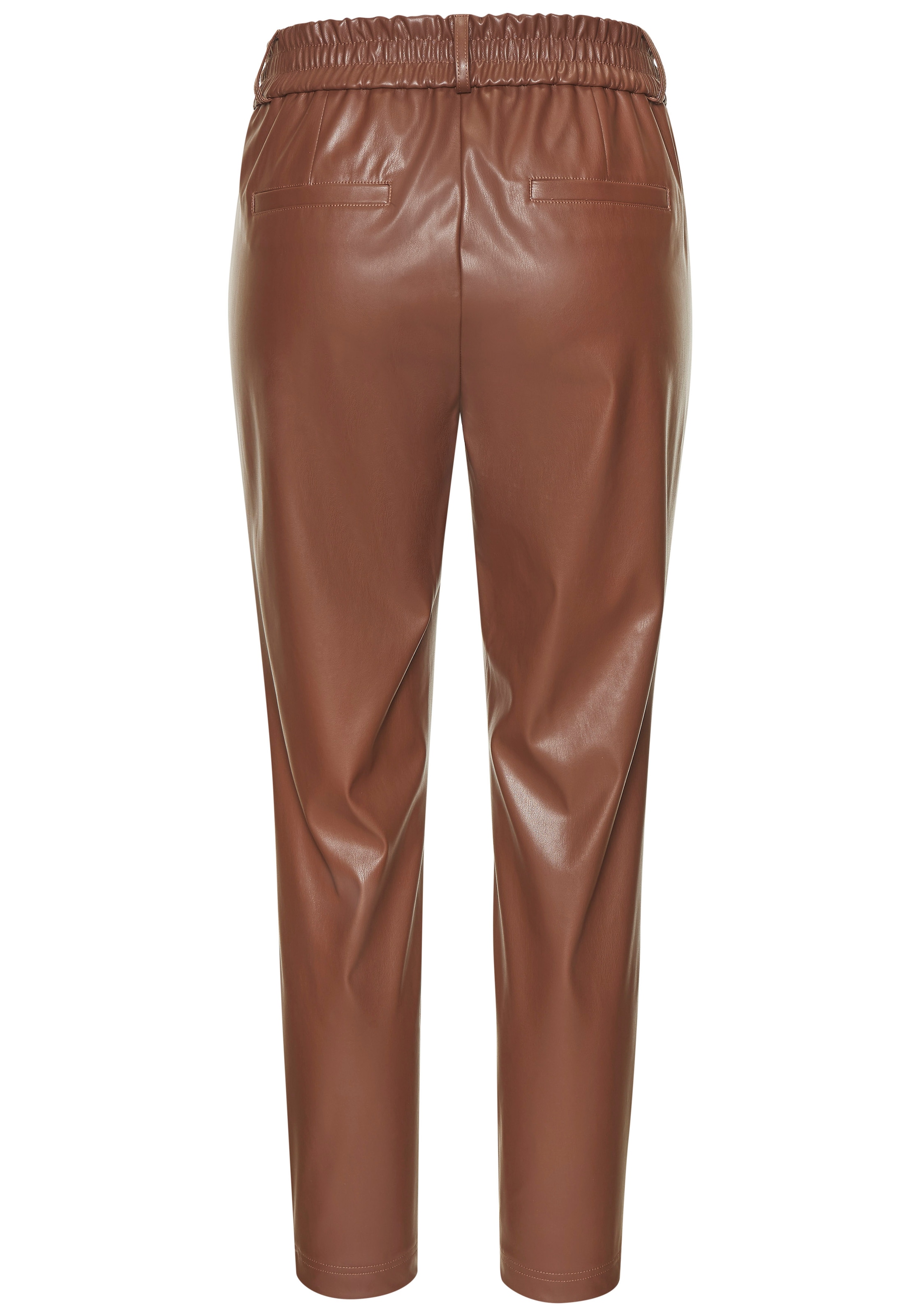 LASCANA Schlupfhose, aus Lederimitat, bequeme Stoffhose, elegant-chic