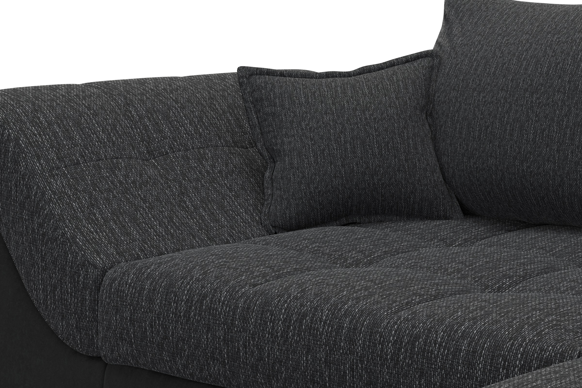 COLLECTION AB Ecksofa Joseli,  mit Zier- und Rückenkissen, komfortable Schanzen-Armlehne