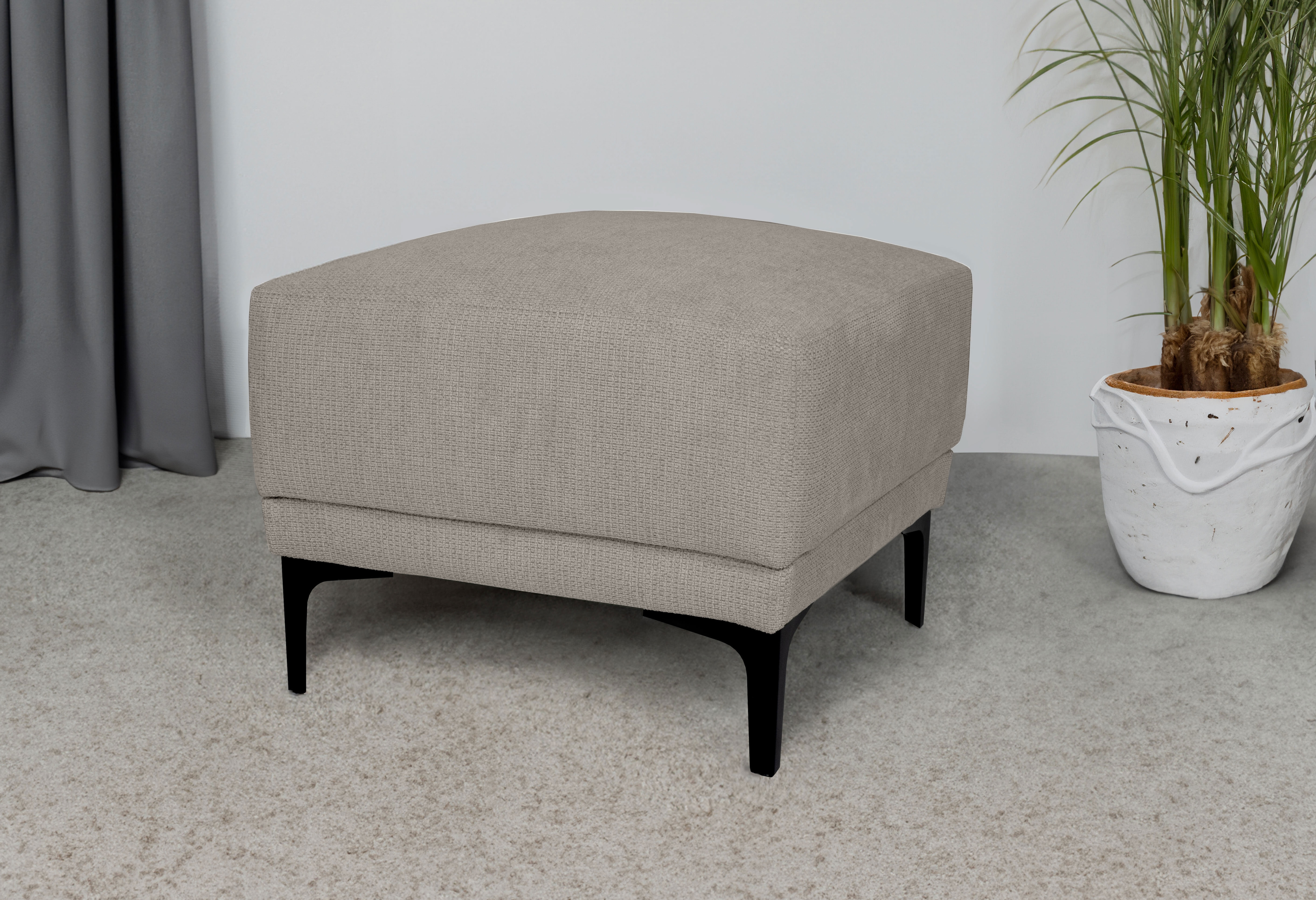 PLACES OF STYLE Polsterhocker "Xander" Breite 58 cm, Soft-Touch Chenille, s günstig online kaufen