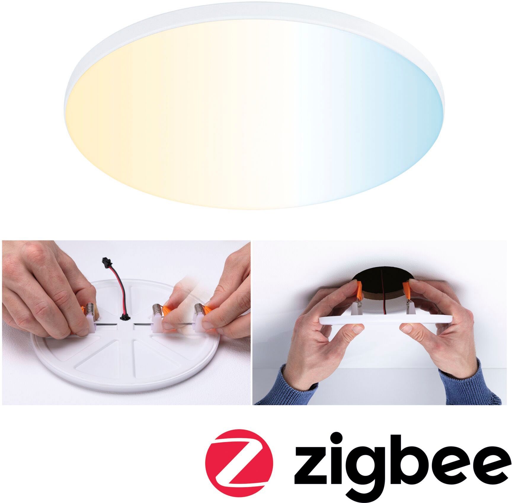Paulmann LED Bad-Einbauleuchte »Veluna«, Schutzart IP44 spritzwassergeschützt, dimmbar, Ø 16,0 cm