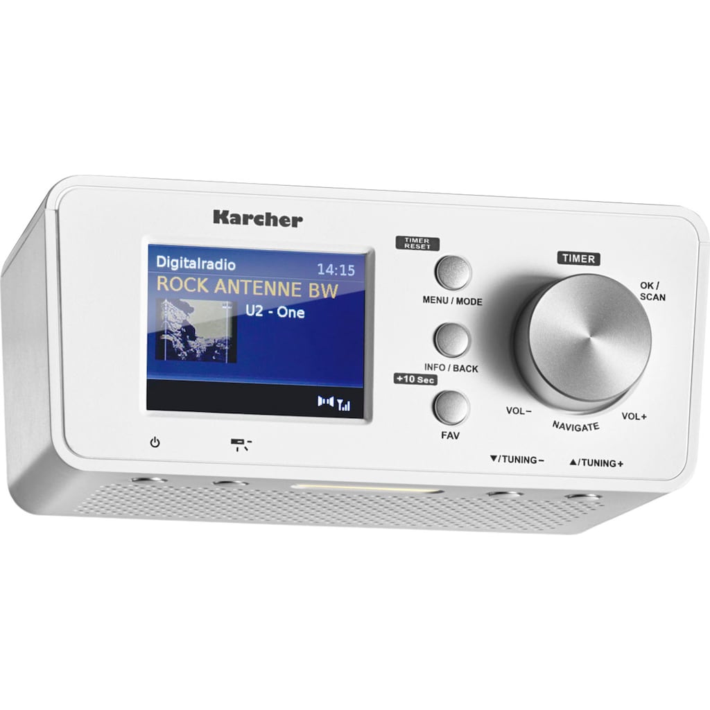 Karcher Digitalradio (DAB+) »RA 2035D«, (Bluetooth UKW mit RDS-Digitalradio (DAB+) 1,5 W)