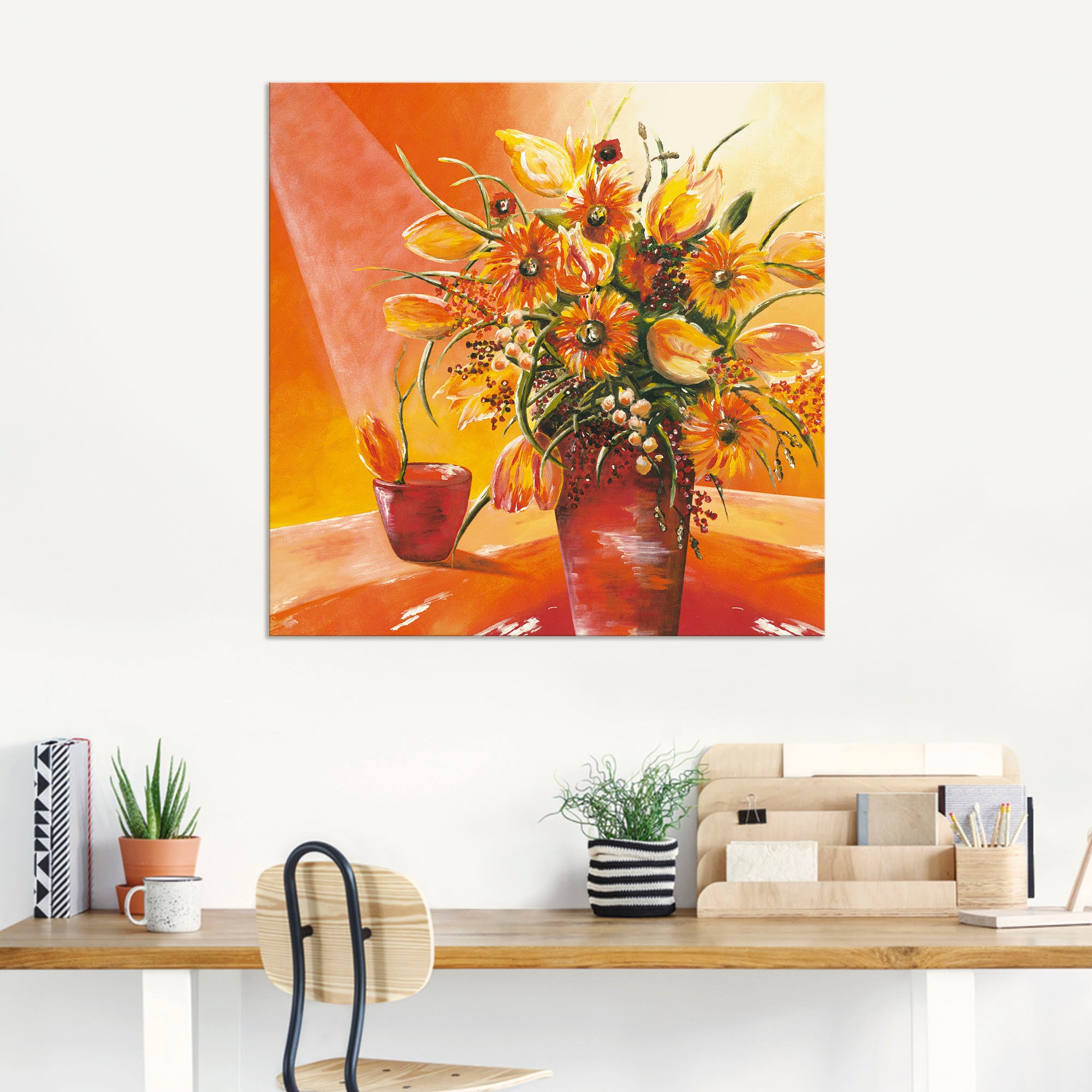 Artland Wandbild »Blumenstrauß in Vase I«, Blumen, (1 St.), als Alubild, Outdoorbild, Leinwandbild, Wandaufkleber, versch. Größen