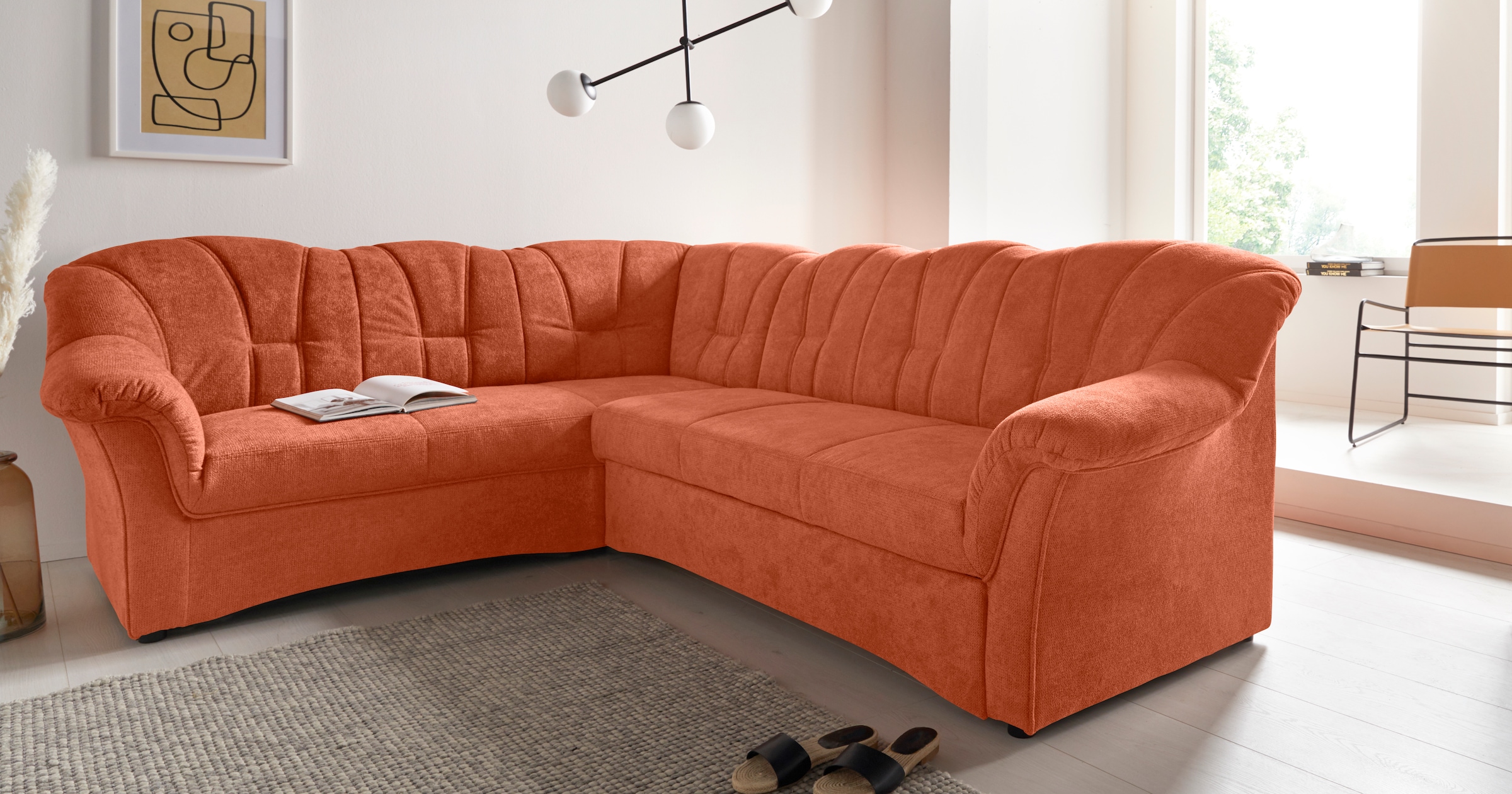 DOMO collection Ecksofa "Topper L-Form", mit Recamiere, wahlweise mit Schla günstig online kaufen