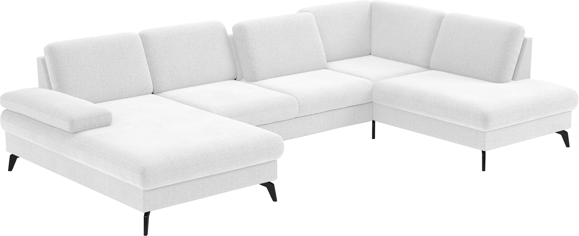 sit&more Wohnlandschaft »Morris U-Form, inkl. Sitztiefenverstellung«, wahlweise mit Armteilverstellung, Bettfunktion & Bettkasten