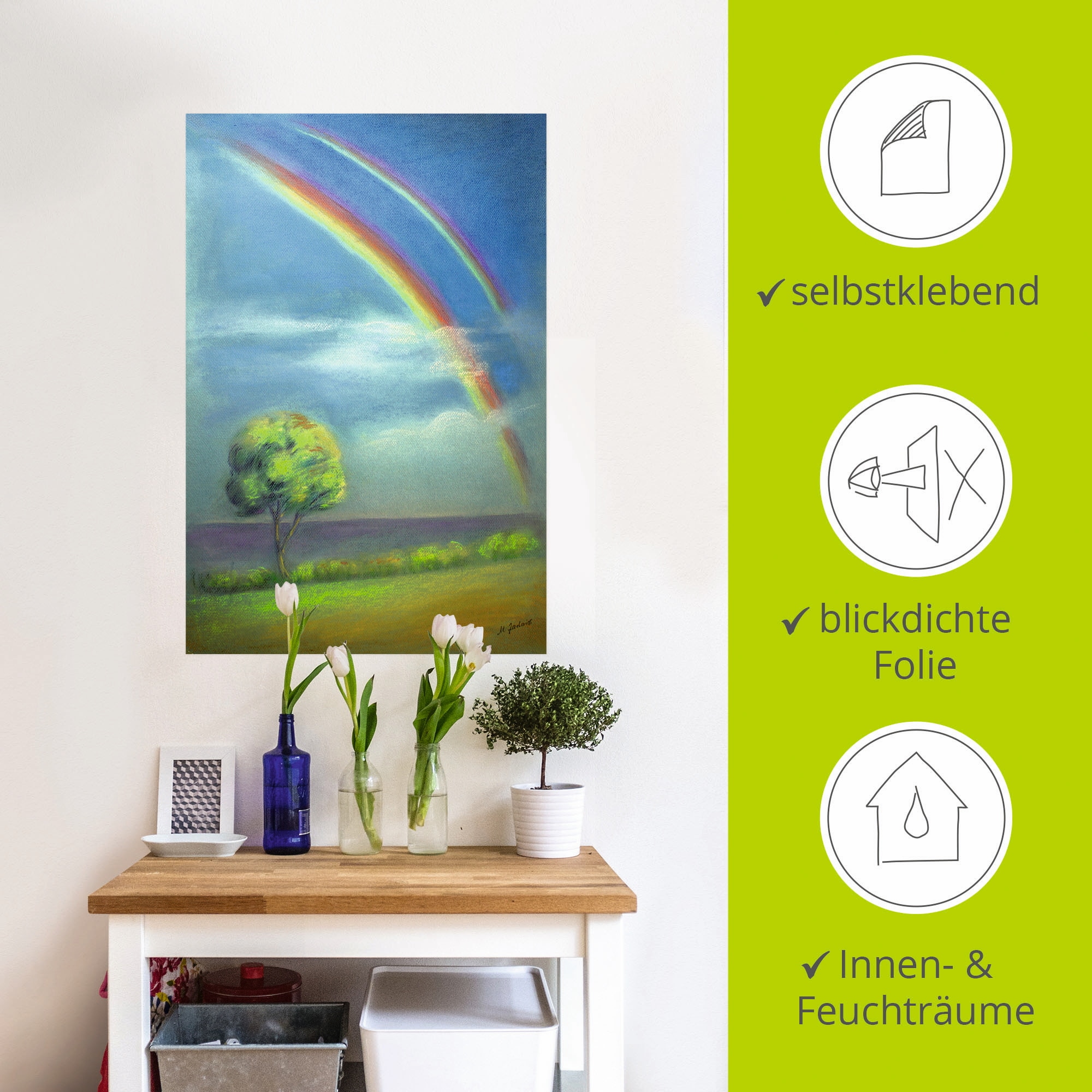 Artland Wandfolie »Zwischen Himmel und Erde«, Himmel, (1 St.), selbstklebend