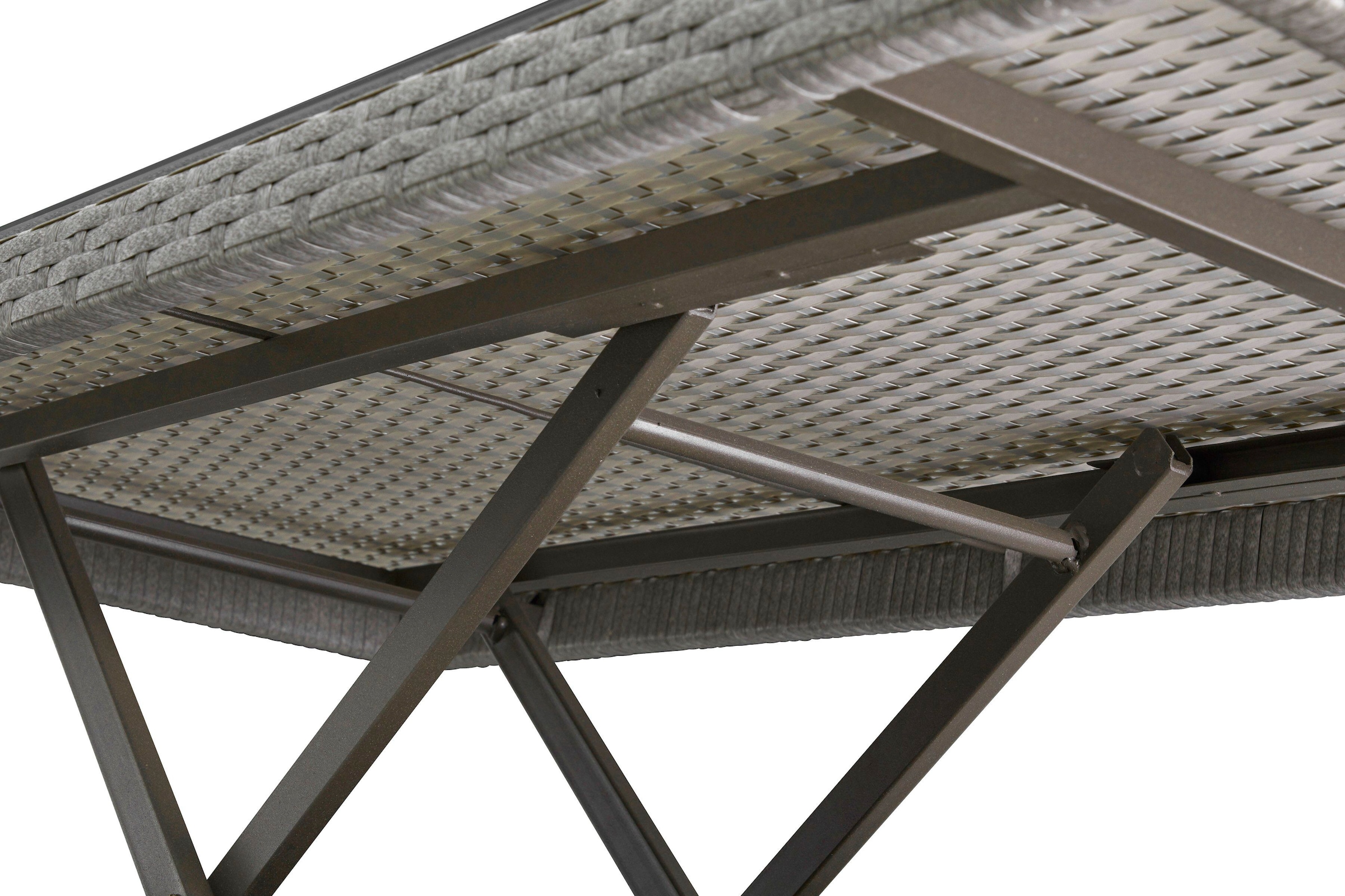 KONIFERA Gartenlounge-Set »Marseille«, (8 tlg.), Sofa, Tisch 57x57 cm, Hocker, Polyrattan