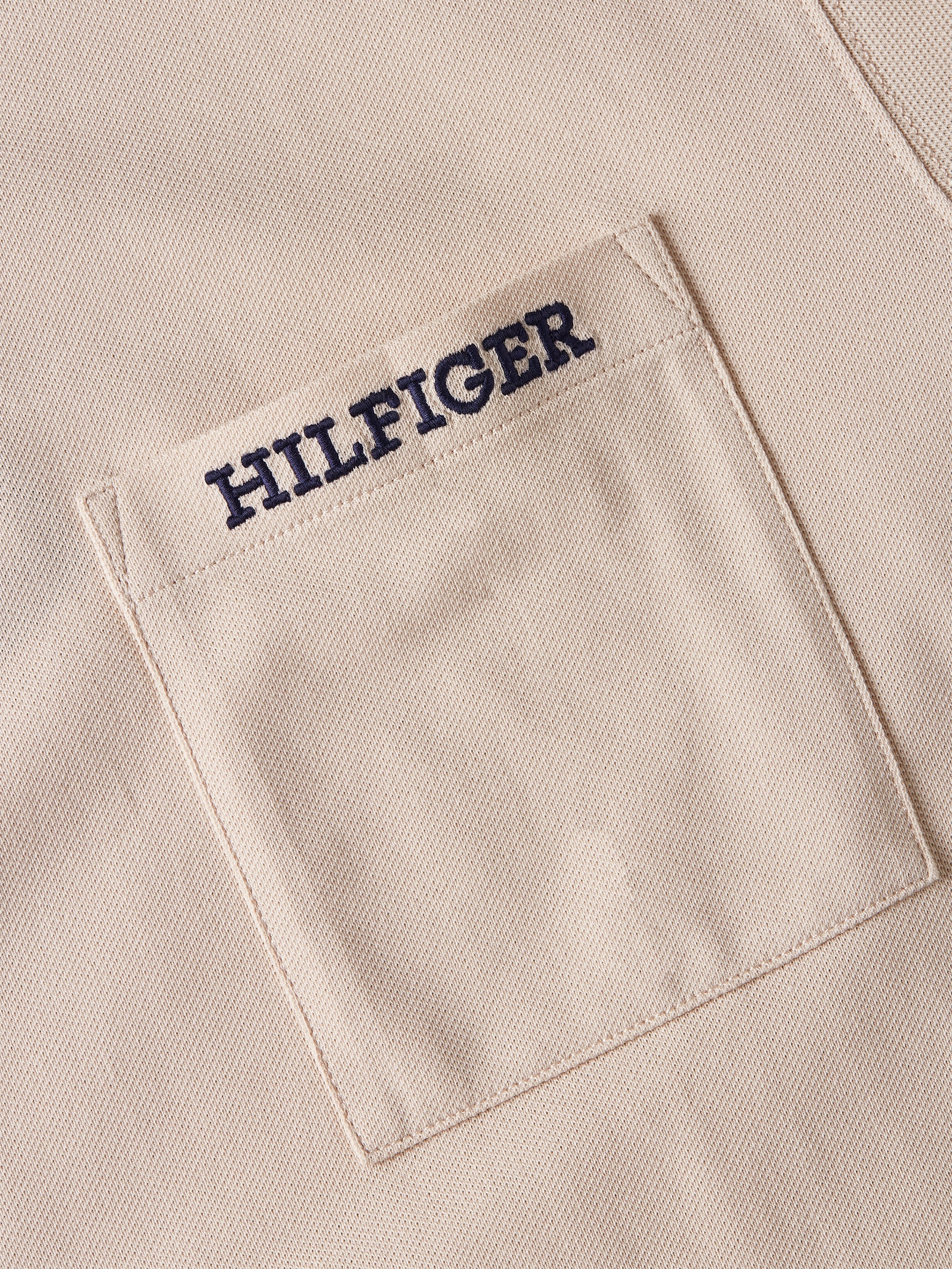 Tommy Hilfiger Langarmshirt »MONOTYPE PIQUE POCKET LS TEE«