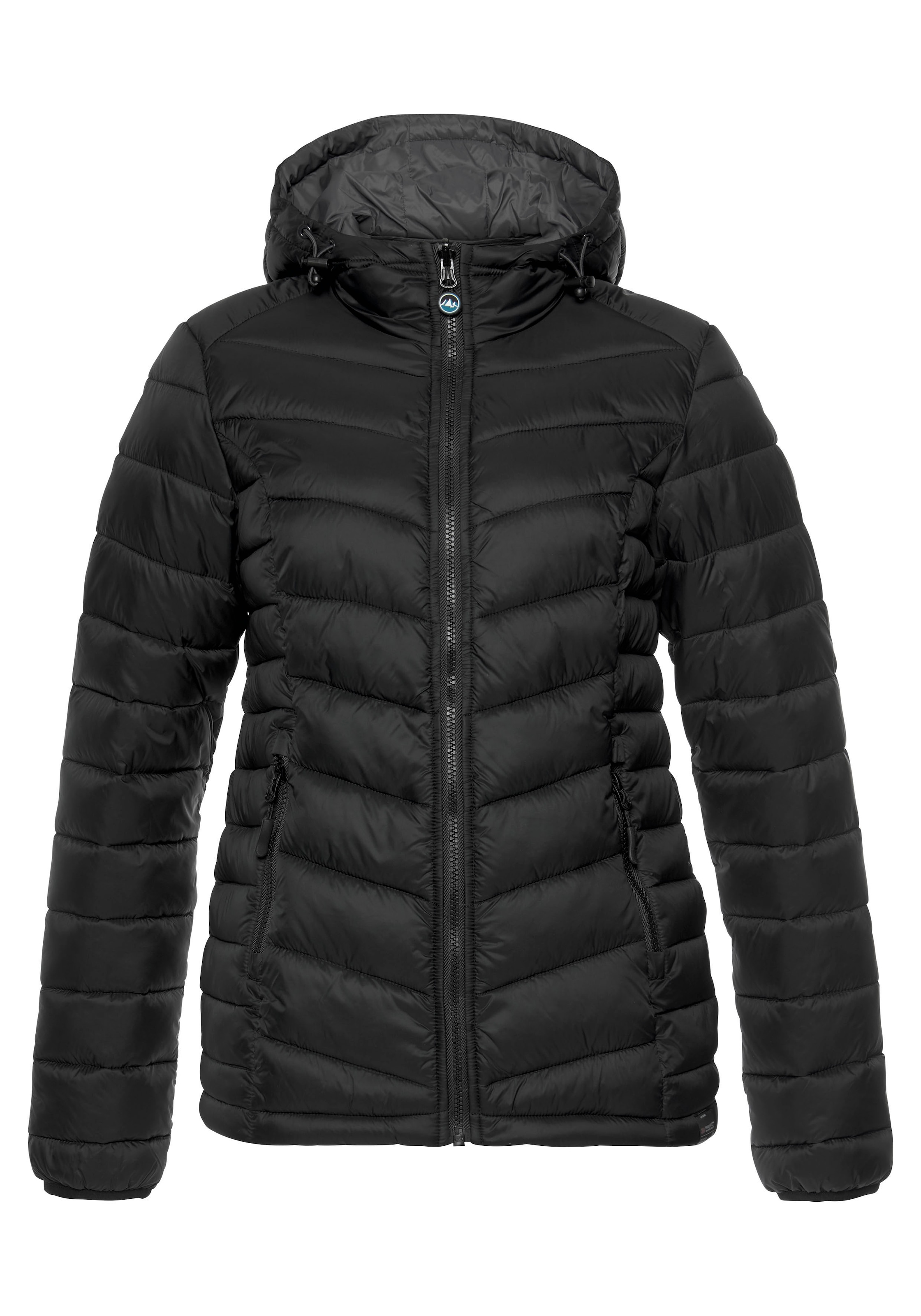 Polarino Steppjacke mit Kapuze Übergangsjacke für kühle Tage,  aus leichtem Webmaterial