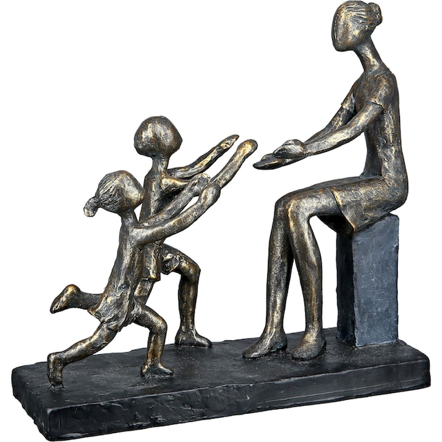 Casablanca by Gilde Dekofigur »Skulptur In meine Arme, bronzefarben/grau«, (1  St.), grau auf Raten bestellen