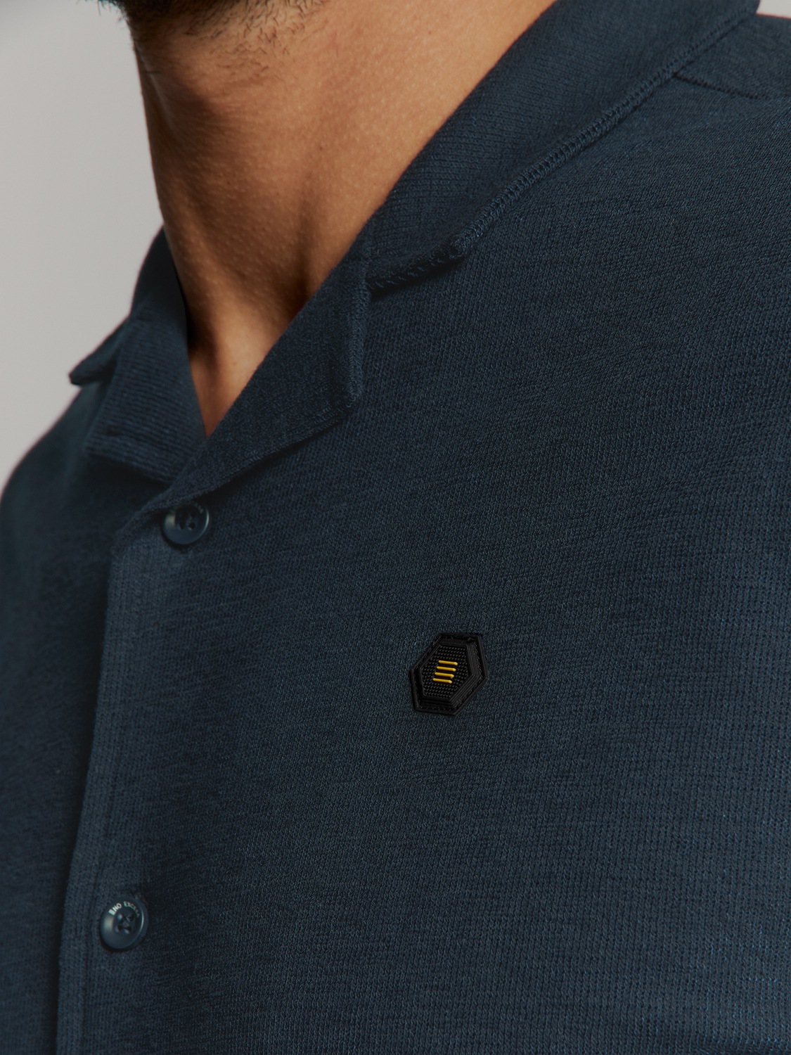 NO EXCESS Langarmhemd »No Excess Jersey-Hemd«