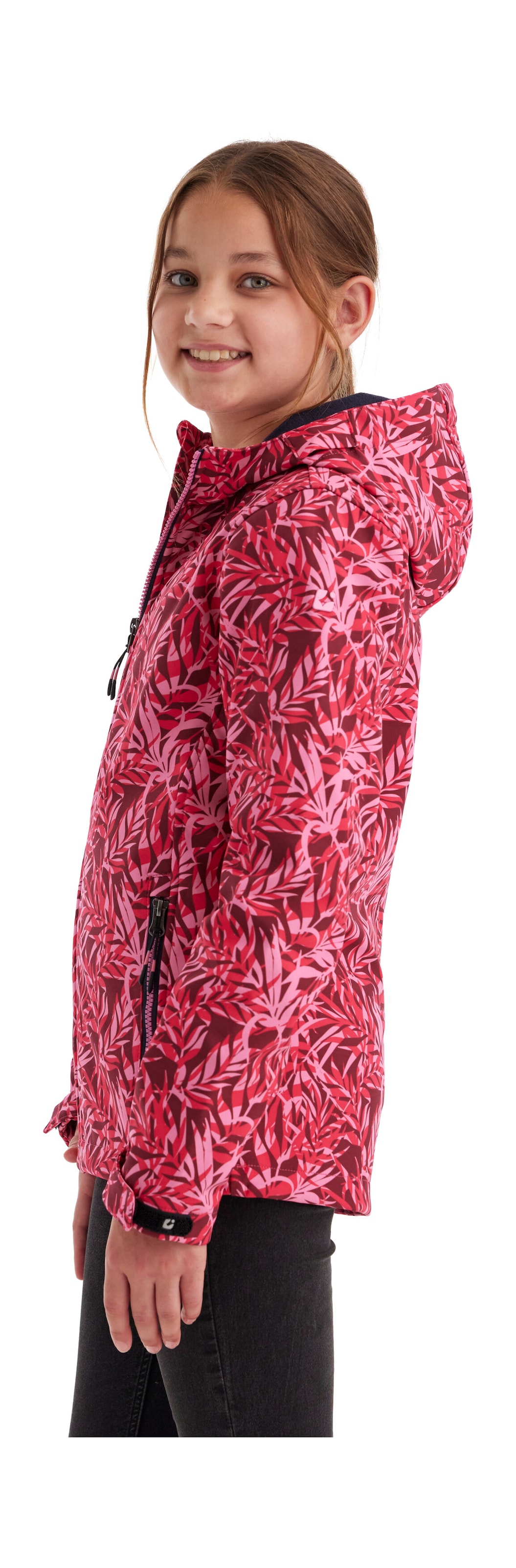 Killtec Softshelljacke »Mädchen Softshelljacke Print«, Wasserdicht, windabweisend, atmungsaktiv, modischer Print, PFAS-frei